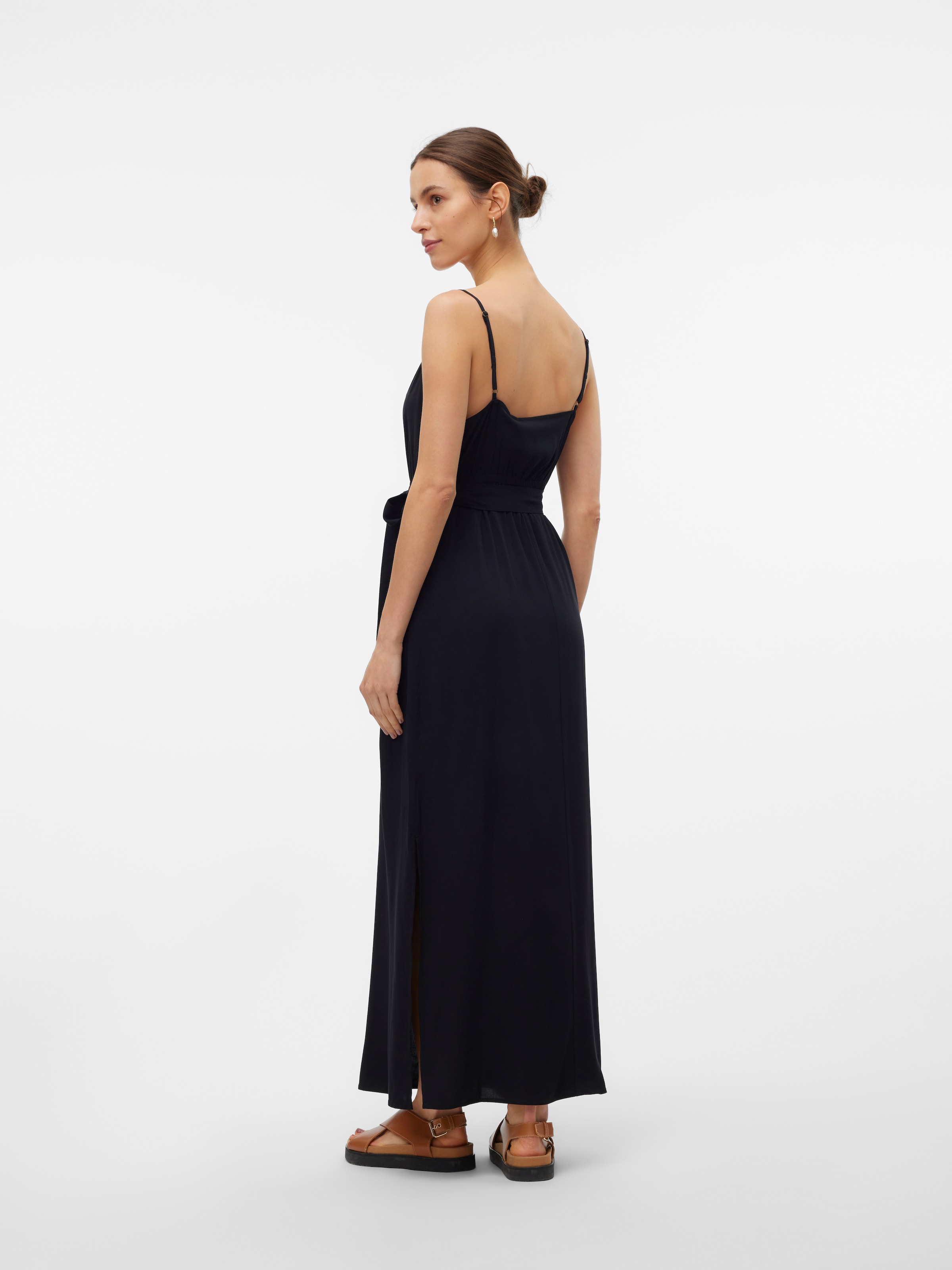 Vero Moda Spaghettikleid »VMEASY JOY SLIT MAXI V-NECK DRESS WV GA« Viskose, regular fit