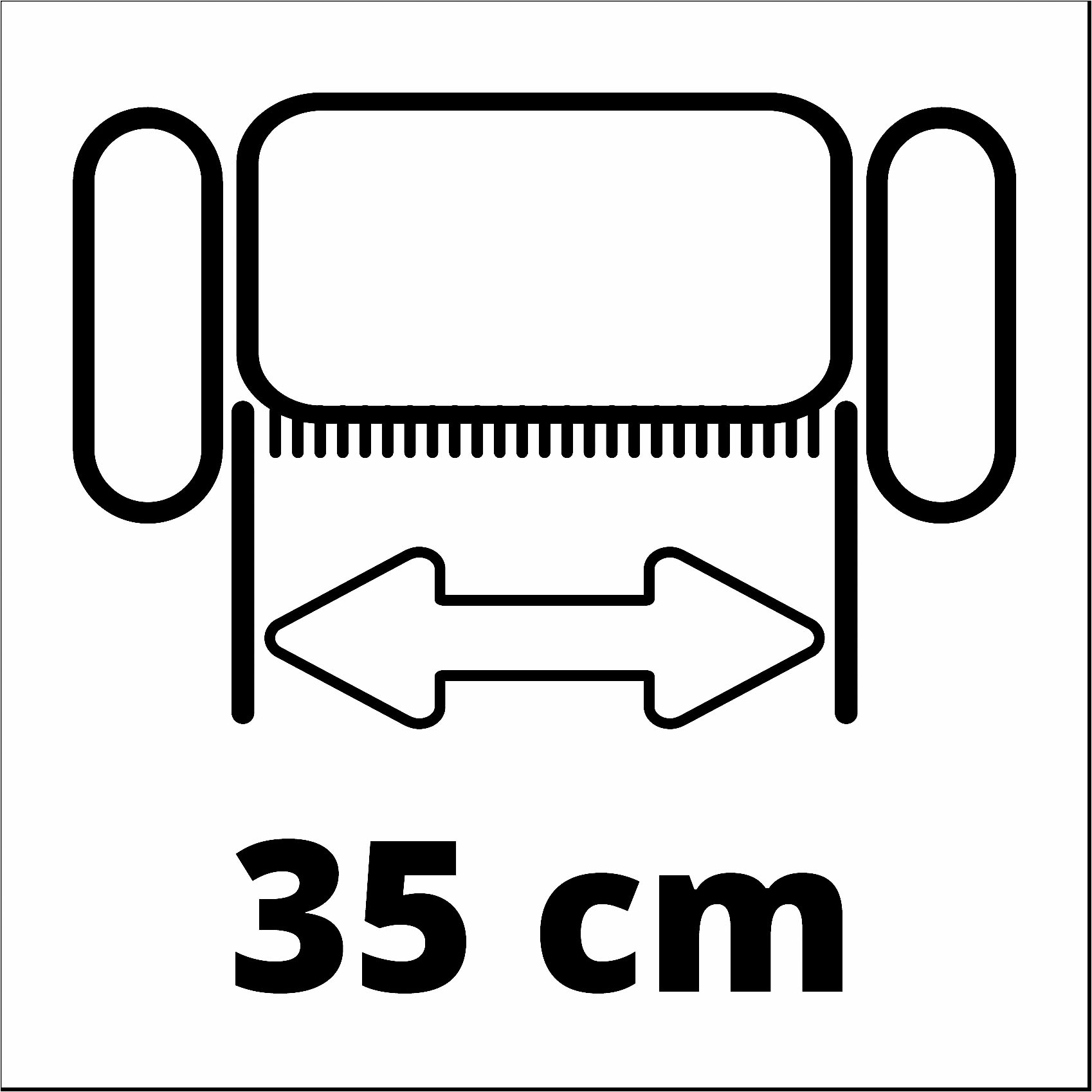 Einhell Messerwalze »GE-SC 36/35 Li«, 35 cm Arbeitsbreite