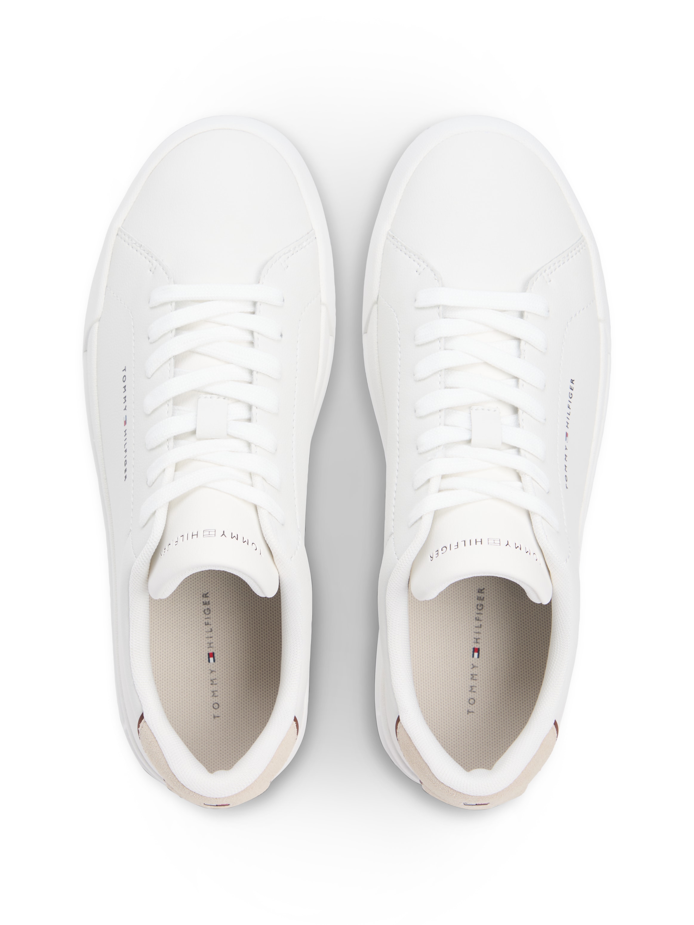 Tommy Hilfiger Sneaker »TH COURT LTH DETAIL ESS«  , Freizeitschuh, Halbschuh, Schnürschuh mit seitlichem Logoschriftzug