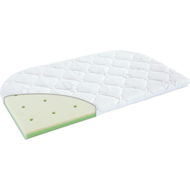 TRÄUMELAND Babymatratze »Kleine Matratze Little Angel« 6 cm hoch 1 Stk. tlg. halbrund weiß Bezug: 62% Polyester, 38% Lyocell (TENCEL ) 1 (0 kg - 65...