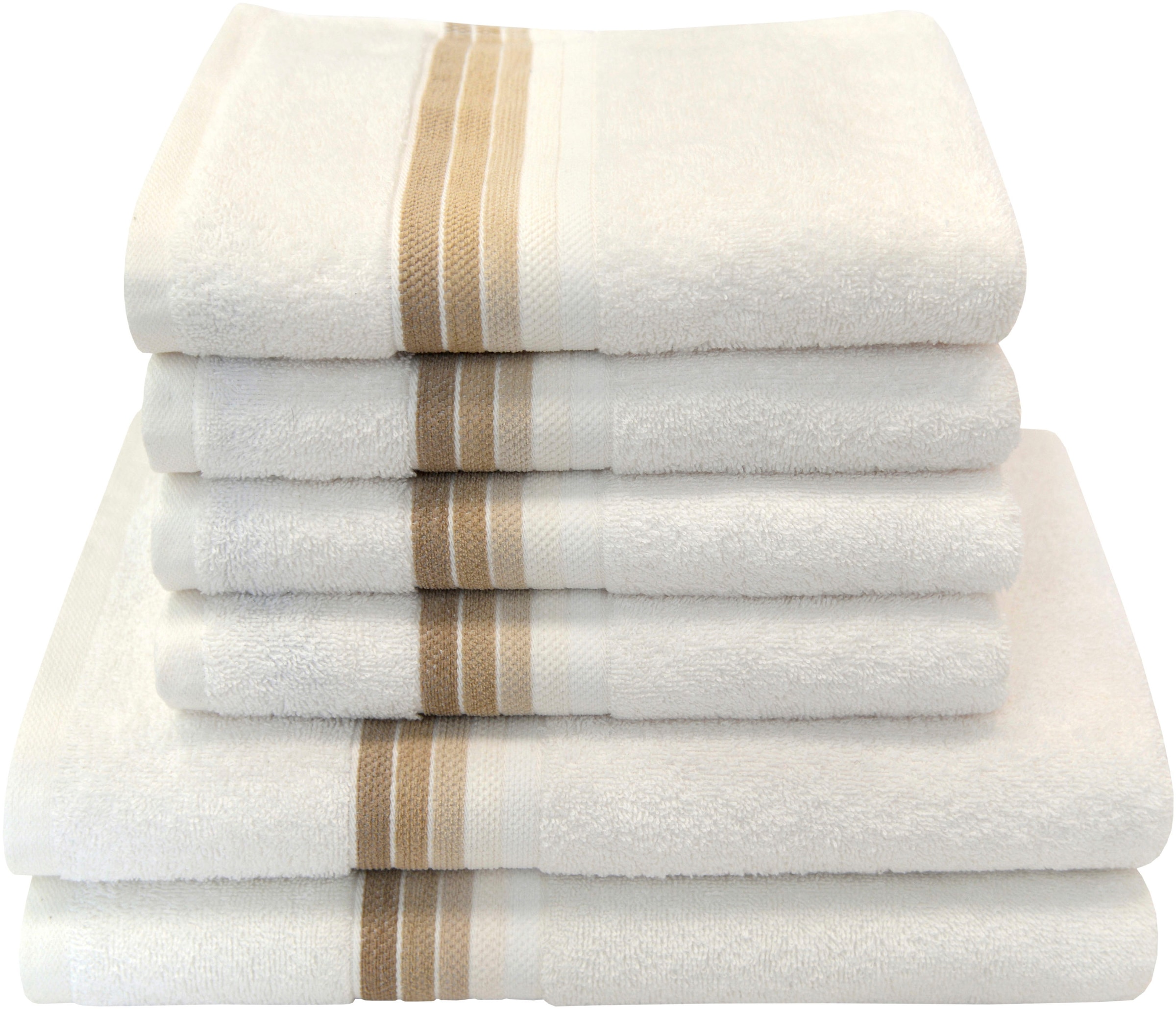 Dyckhoff Handtuch Set »Chenille«, Set, 6 tlg., Frottier, Set beinhaltet: 4x günstig online kaufen