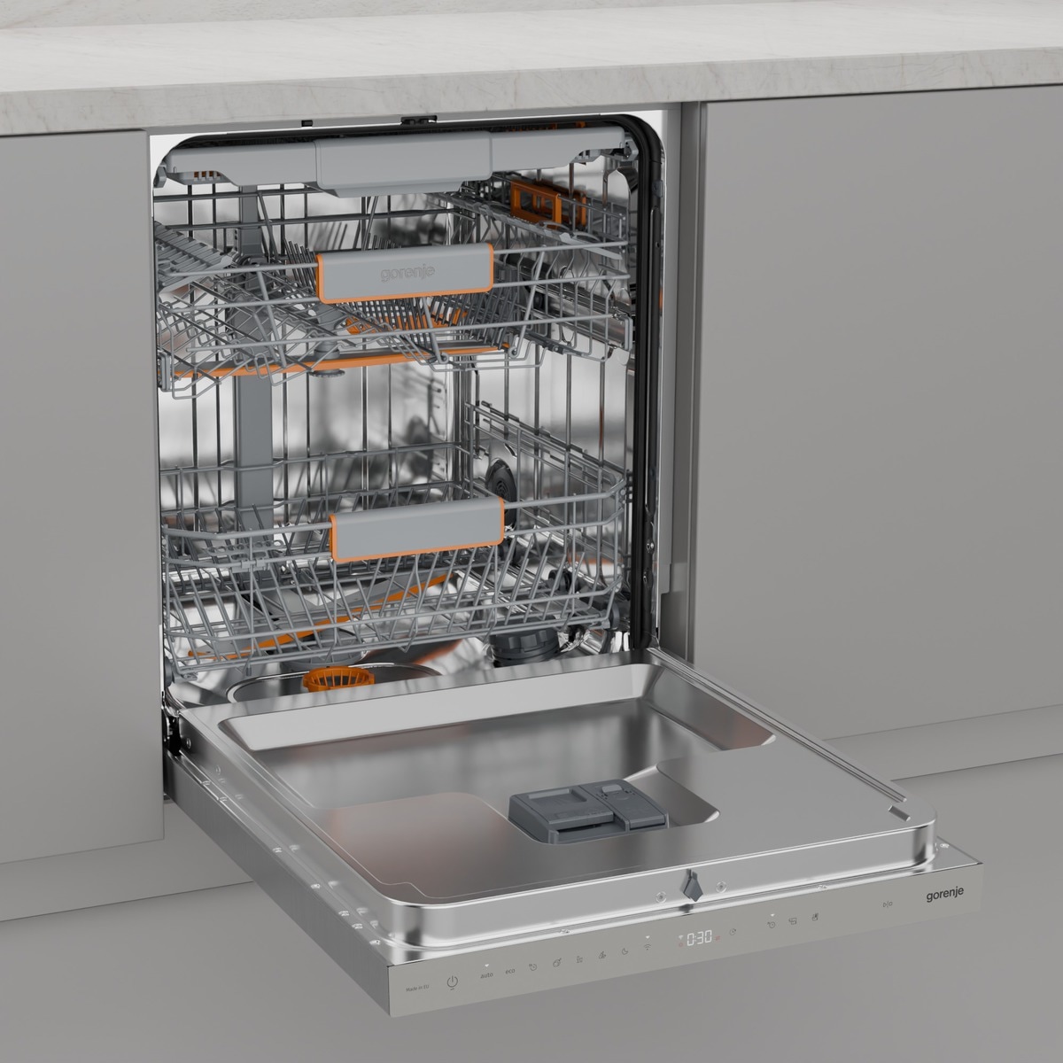 GORENJE Unterbaugeschirrspüler »GU673A65X«, 16 Maßgedecke, TotalDry - auto. Türöffnung