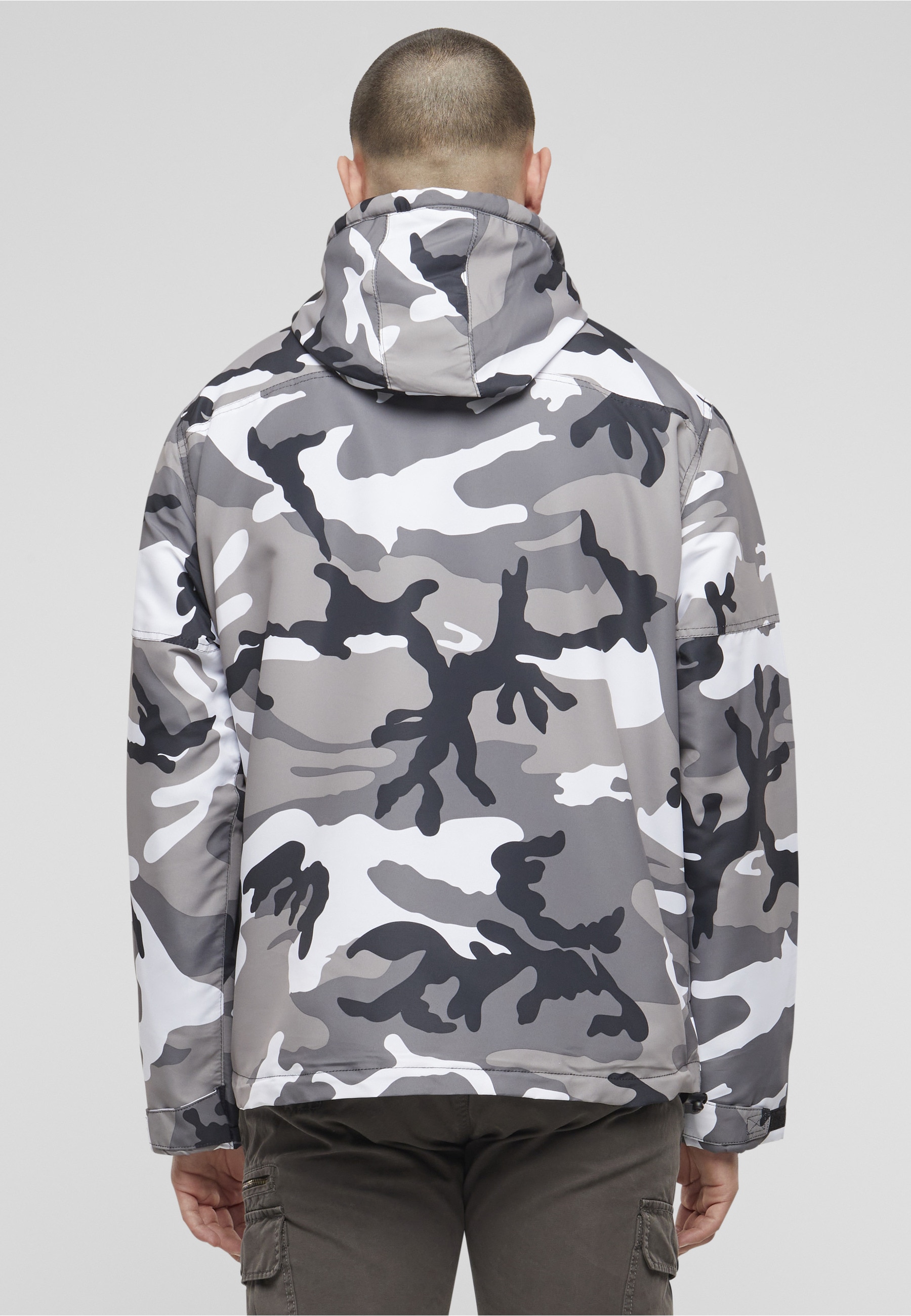 Brandit Anorak »Brandit Herren Fleece Pull Over Windbreaker« 1 Stk. tlg. mit Kapuze