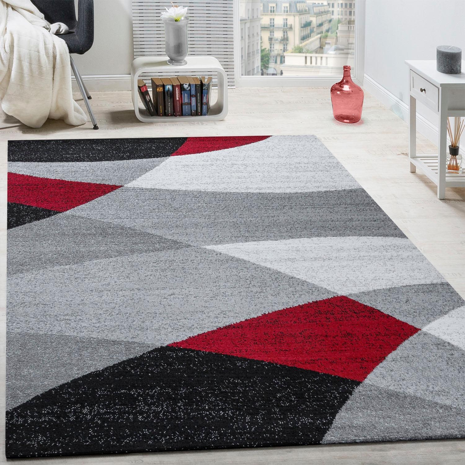 Paco Home Teppich »Fiesta 110«, rechteckig, 12 mm Höhe, Kurzflor, Designer günstig online kaufen