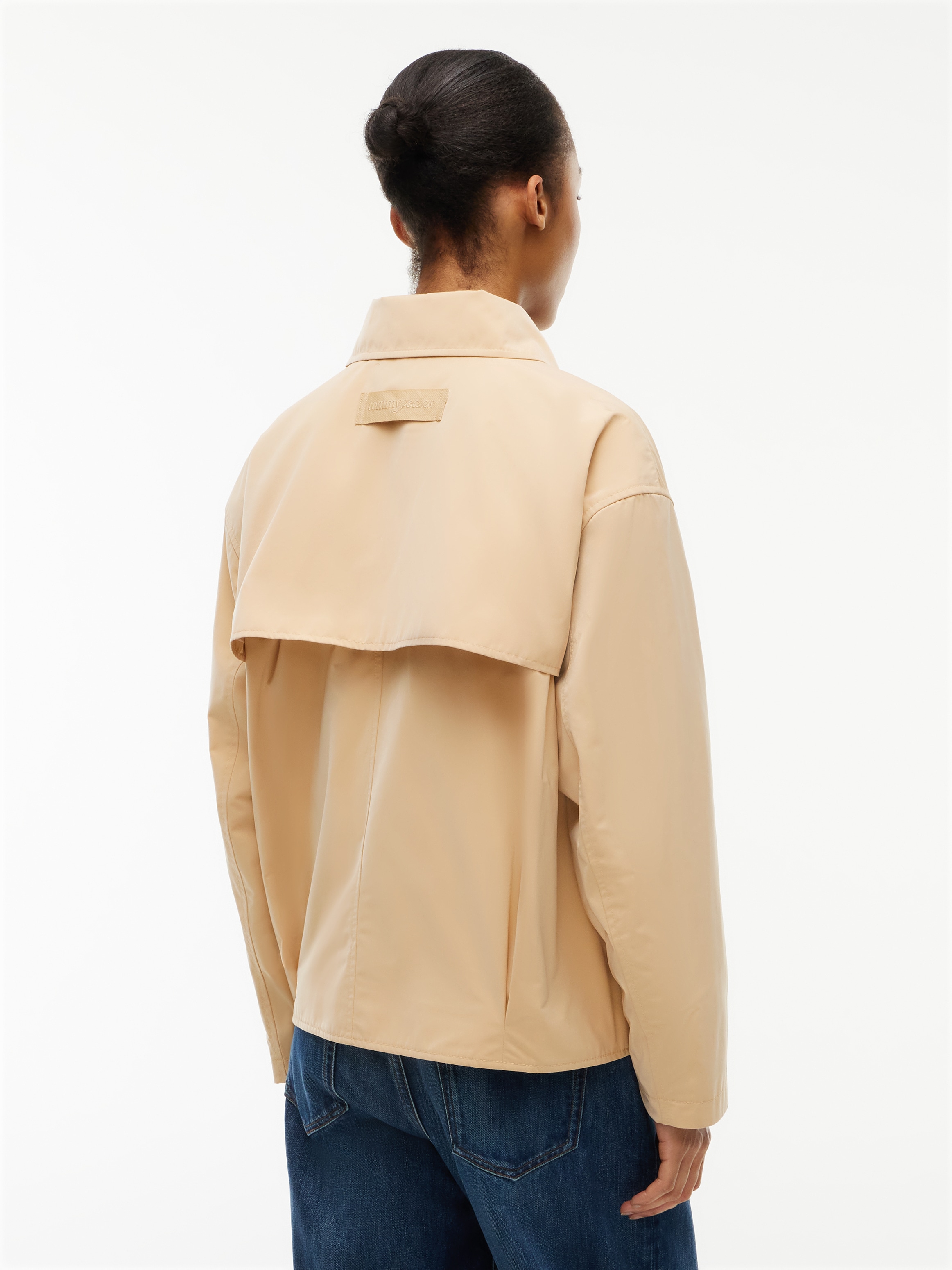 Tommy Jeans Kurzjacke »TJW SHORT TRENCH JACKET« Materialmix