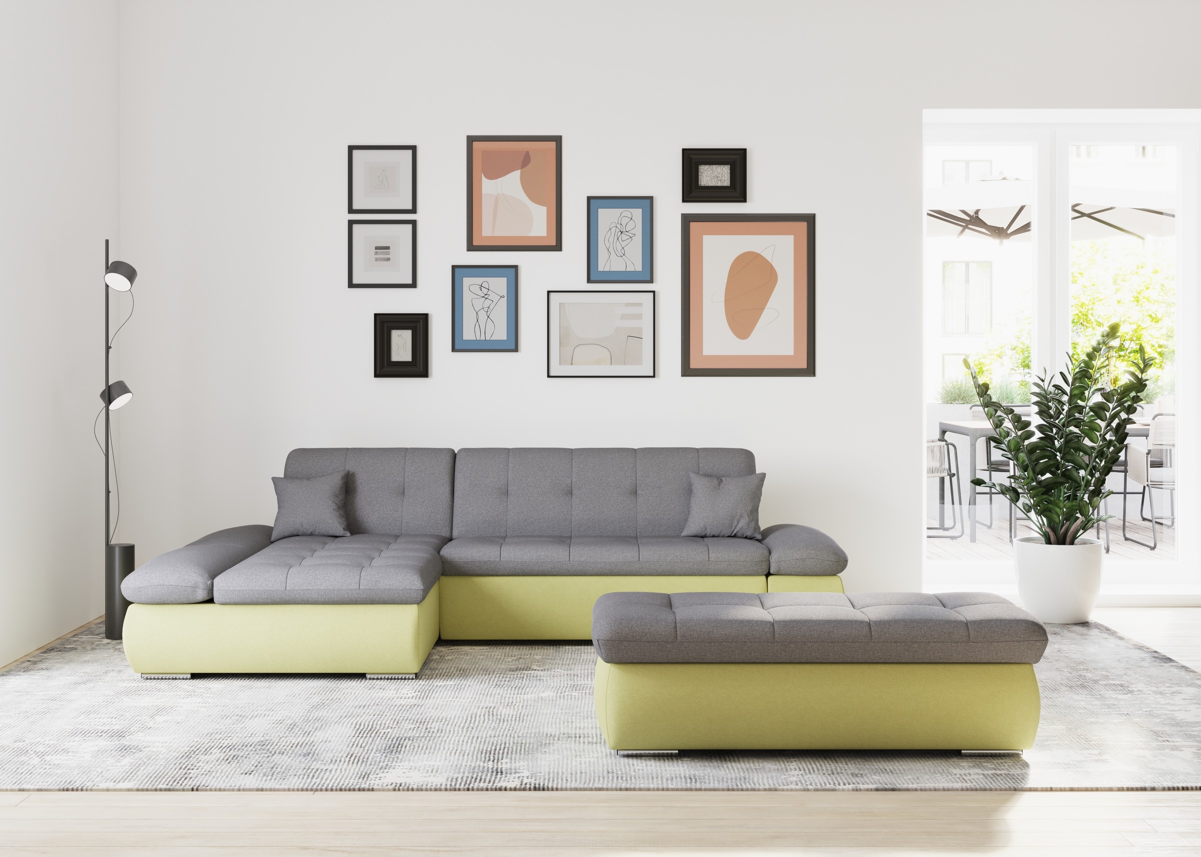 DOMO collection Ecksofa »Moric, L-Form, XXL-Sofa - Breite 300cm«, wahlweise günstig online kaufen