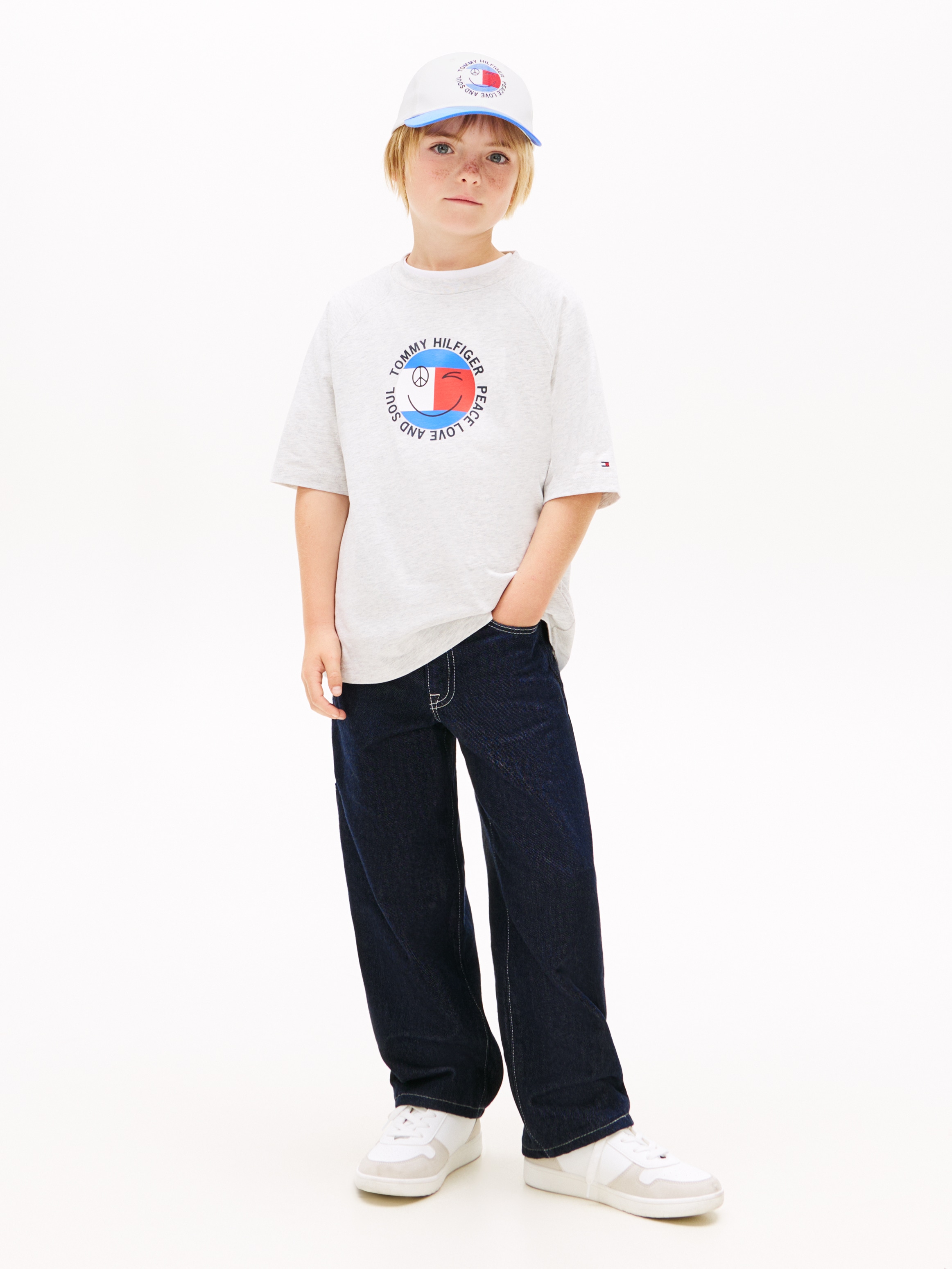 Tommy Hilfiger T-Shirt »FUN FLAG GRAPHIC« Kinder bis 16 Jahre, Druck