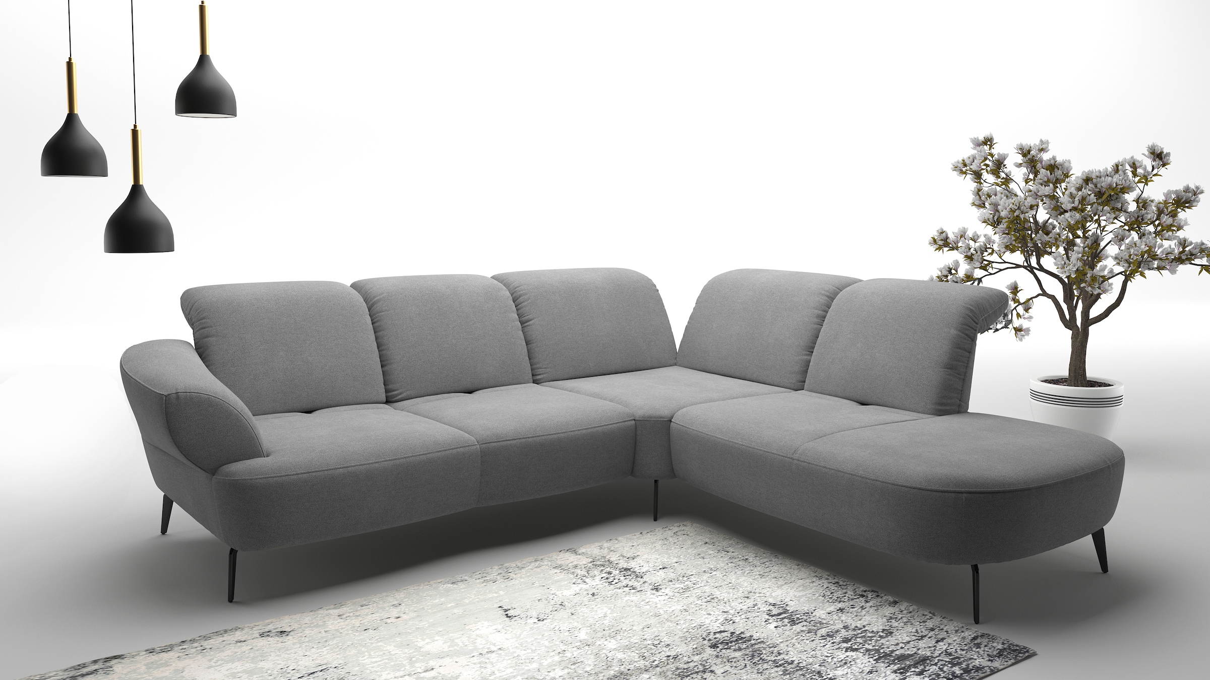 sit&more Ecksofa »Dance«, inkl.System Click&Seat und Sitztiefenverstellung günstig online kaufen