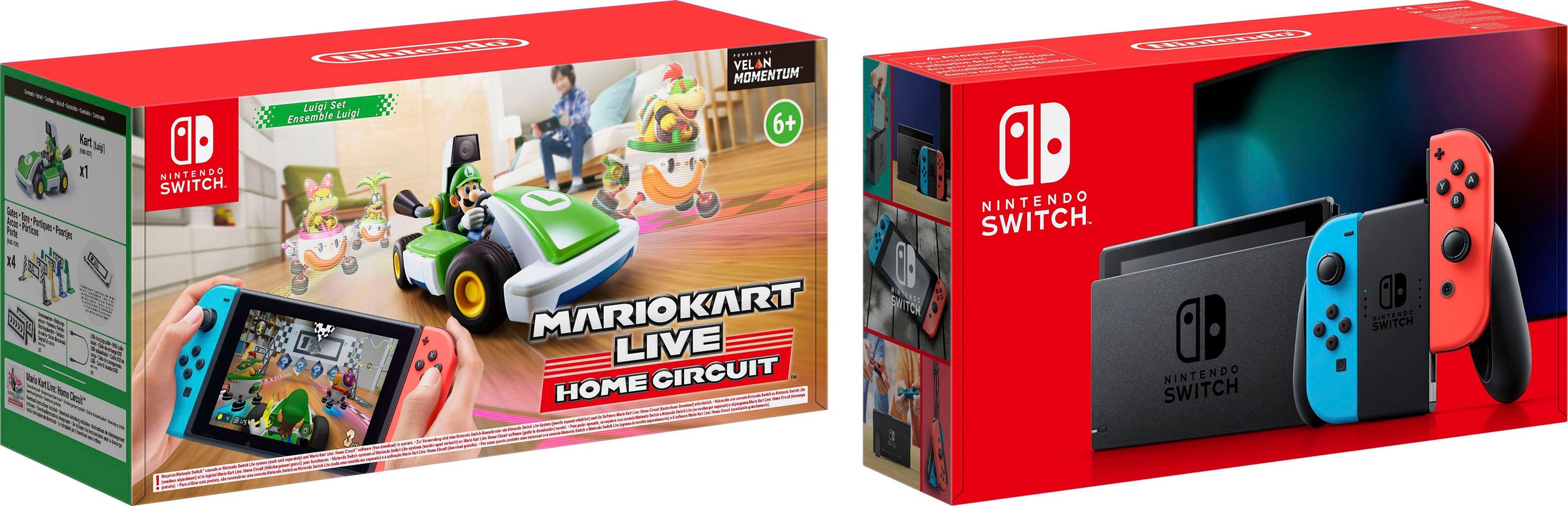 Nintendo Switch Spielekonsole, inkl. Mario Kart Live - Luigi Edition ...