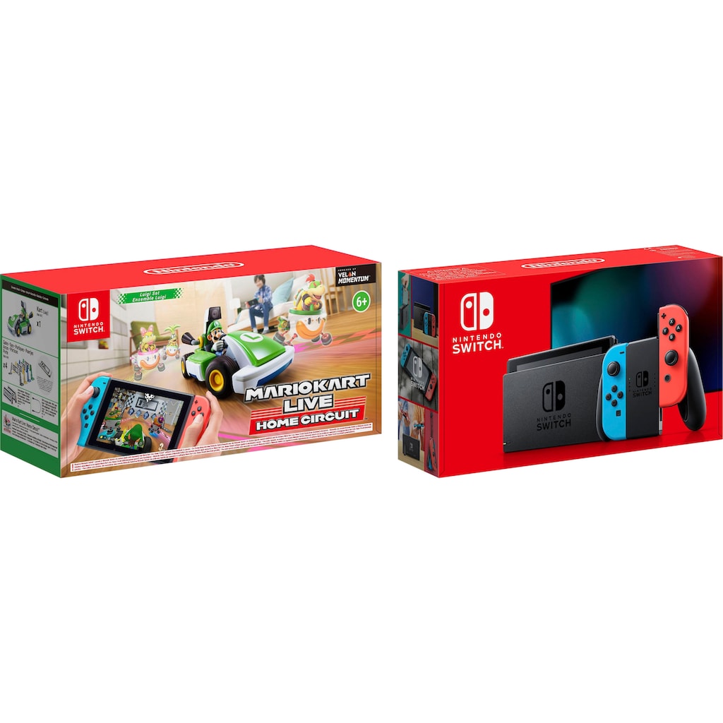 Nintendo Switch Spielekonsole, inkl. Mario Kart Live - Luigi Edition