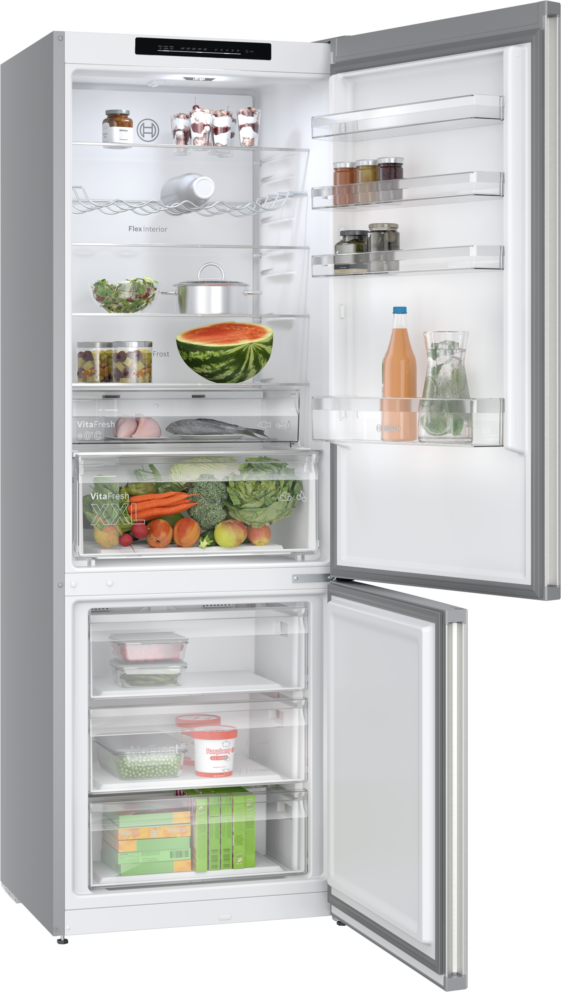 BOSCH Kühl-/Gefrierkombination Serie 4 »KGN492IAF« 203 cm hoch 70 cm breit