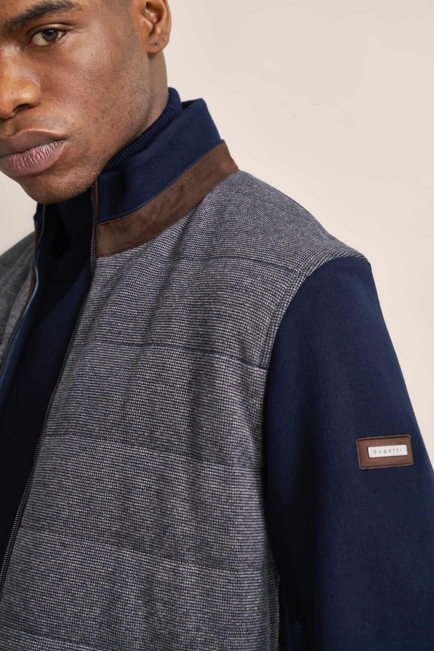 bugatti Sweatjacke, aus 100 % Baumwolle