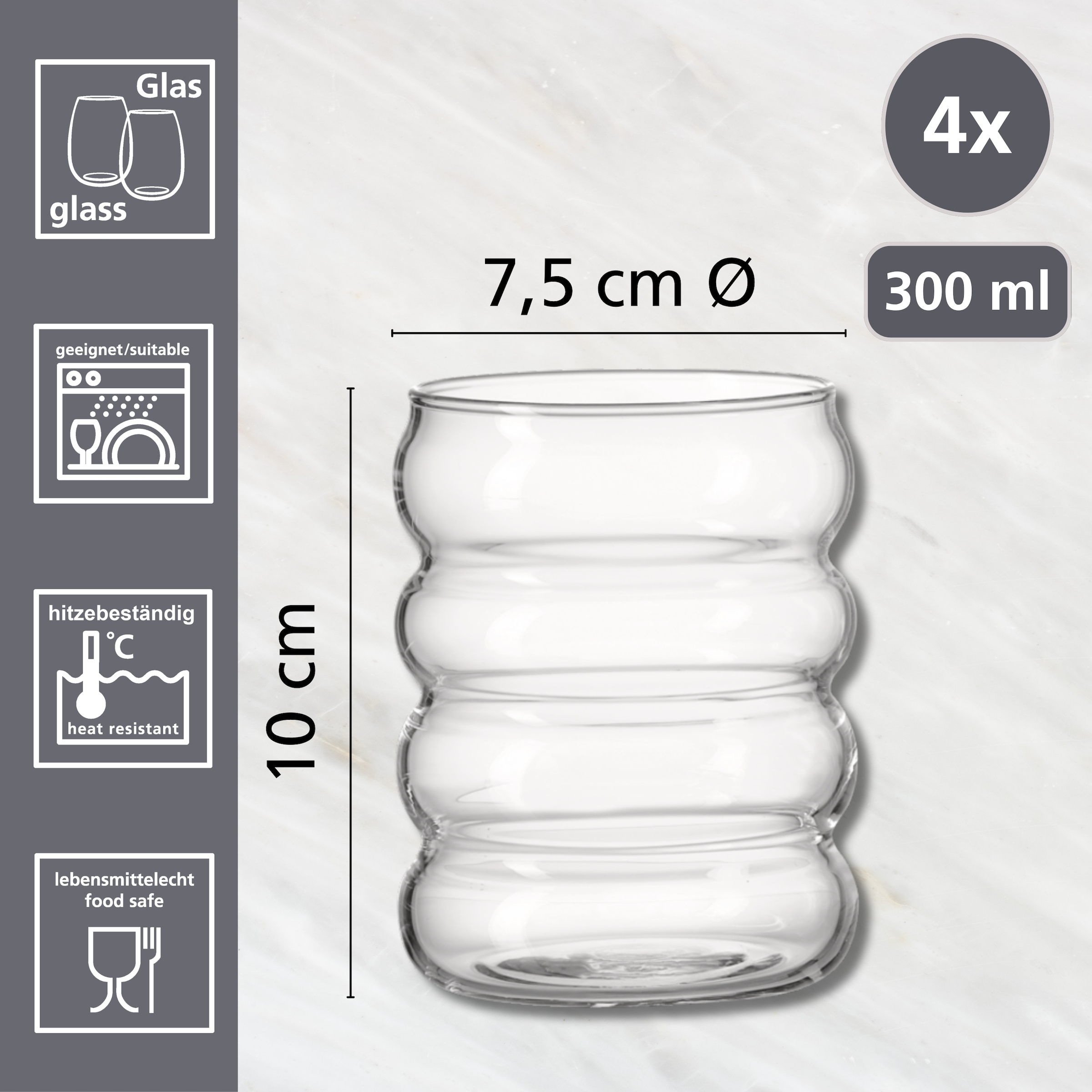Ritzenhoff & Breker Gläser-Set »Zen« hitzebeständig, je 300 ml