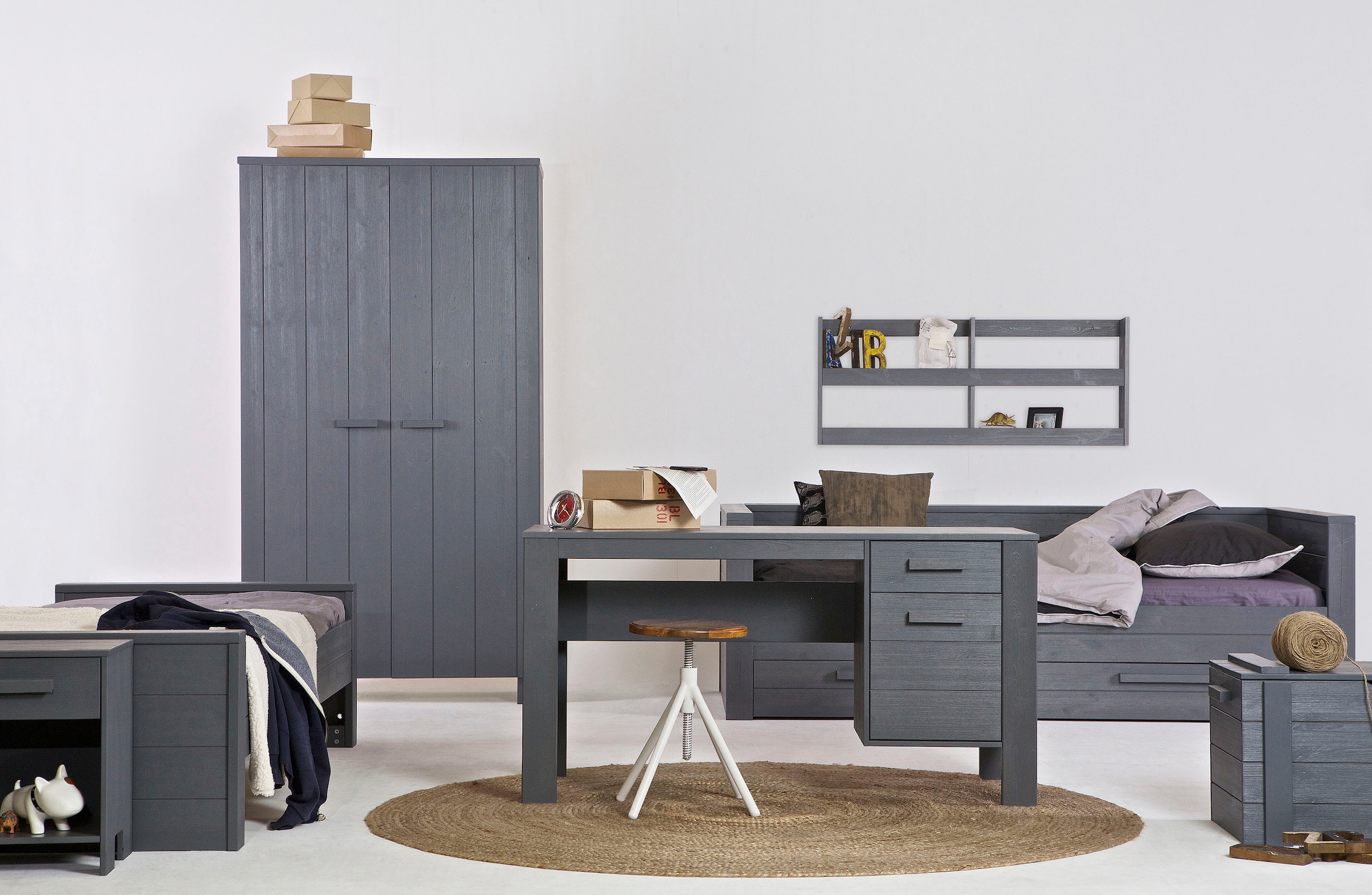 WOOOD Garderobenschrank »Dennis«, mit Kleiderstange, viel Stauraum, B 111 cm x H 202 cm