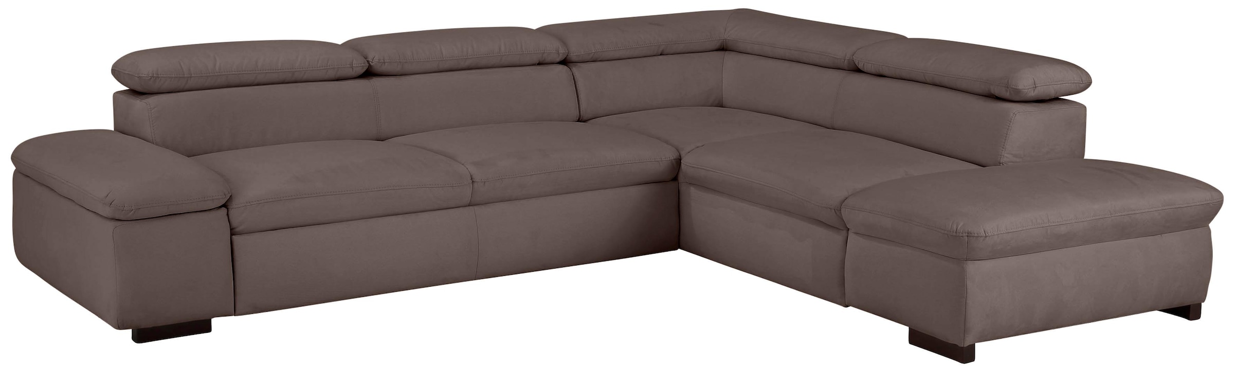 Home affaire Ecksofa »Alberto L-Form«, mit Kopfteilverstellung, wahlweise mit Bettfunktion