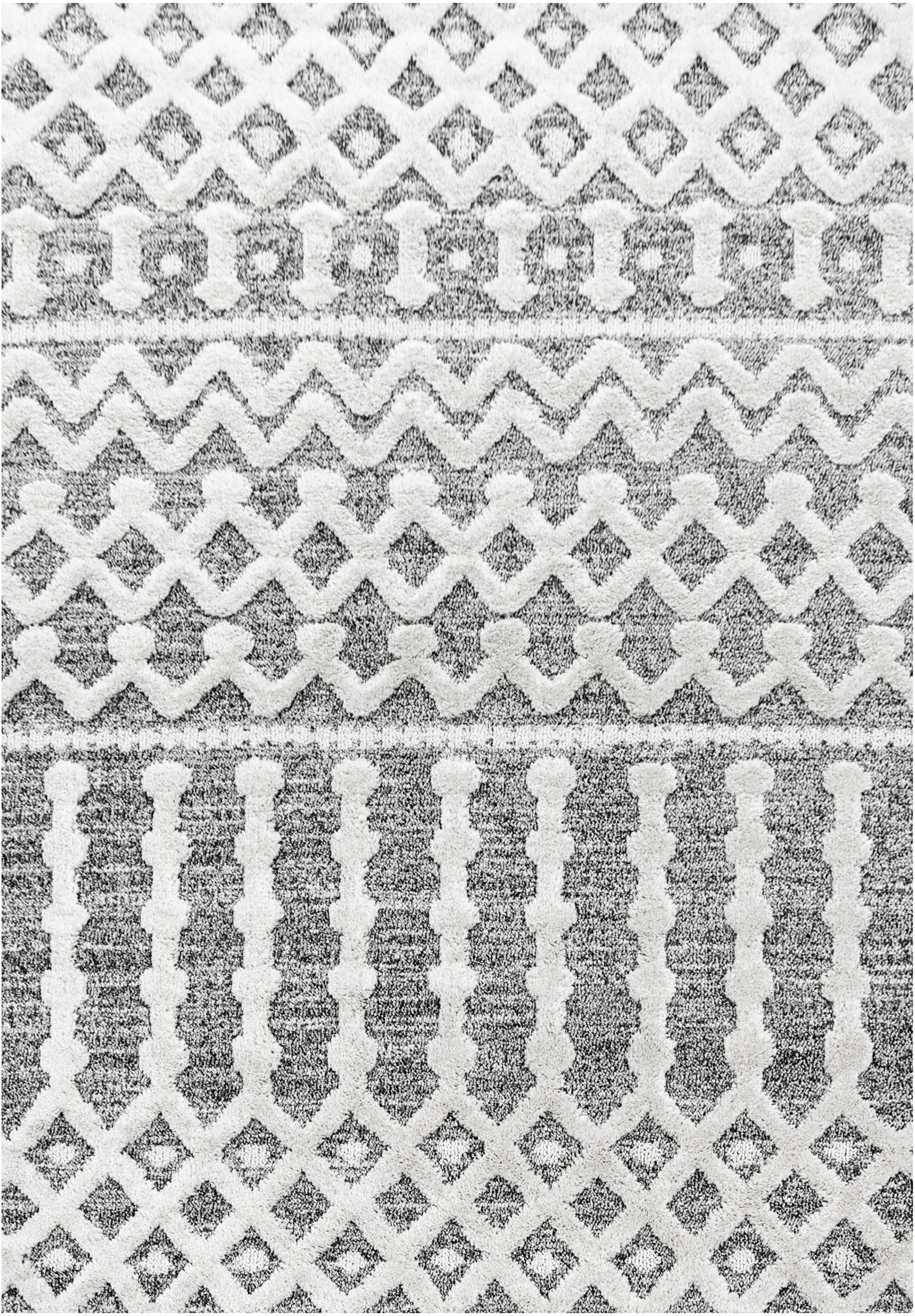 Ayyildiz Teppiche Teppich »PISA 4710«, rechteckig, 20 mm Höhe, Läufer, rund, Hoch Tief Struktur, Wohnzimmer,Schlafzimmer