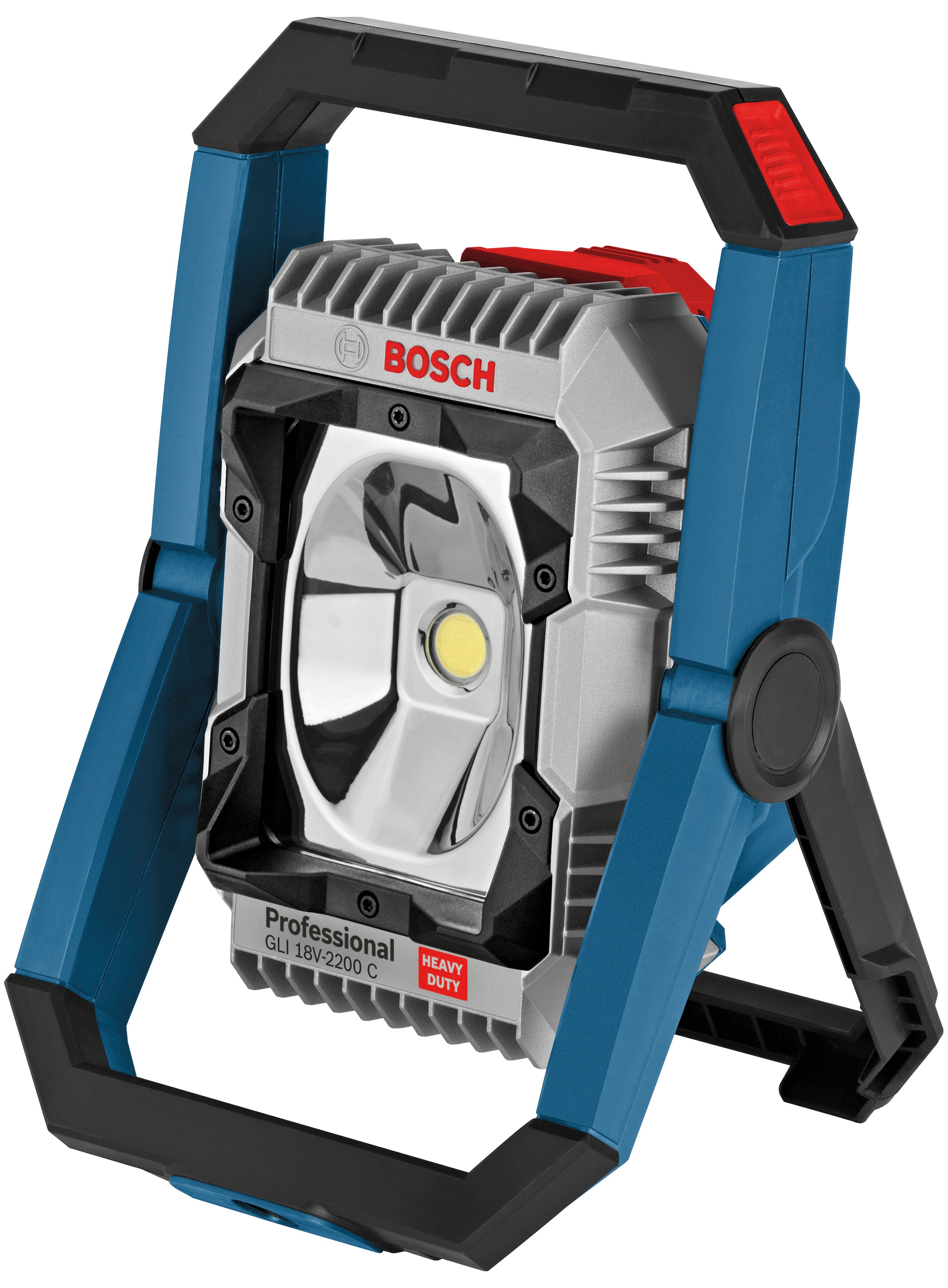 BOSCH PROFESSIONAL Baustrahler »»GLI 18V-2200 C« aus dem 18V-Sortiment« 1 Stk. vielseitig, robust mit 2.200 Lumen, ohne Akku ohne Ladegerät blau...