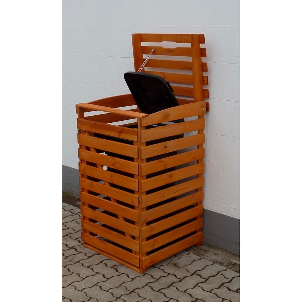 promadino Mülltonnenbox, für 1x240 l aus Holz, BxTxH: 67x90x122 cm