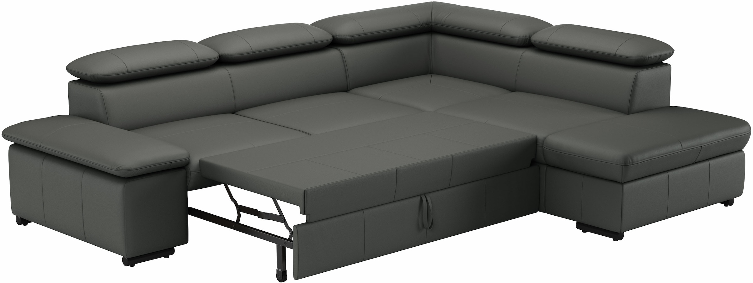 sit&more Ecksofa »Alcudia L-Form«, mit Armteilverstellung, optional Kopfteilverstellung und Bettfunktion