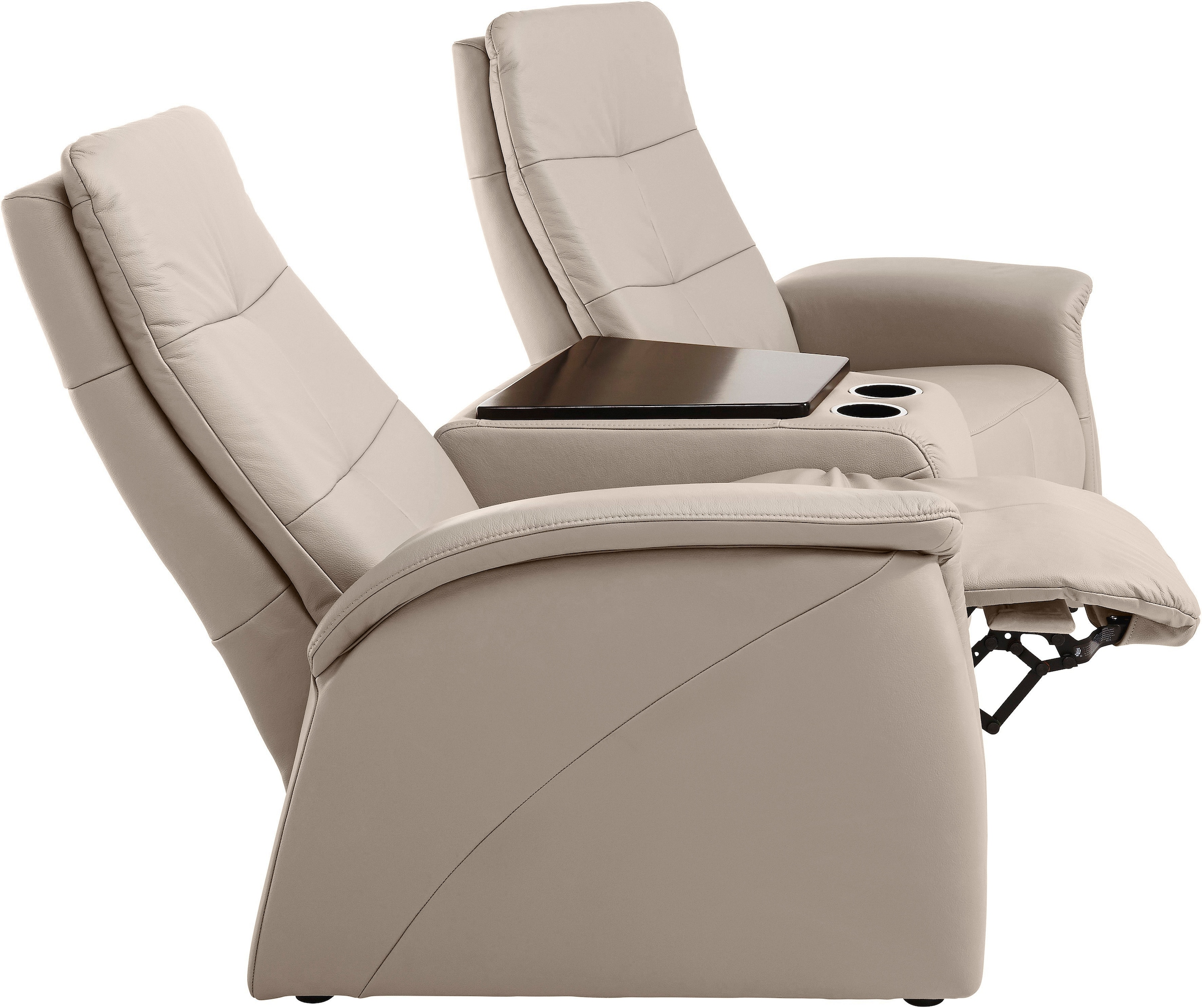 exxpo - sofa fashion 2-Sitzer »Tivoli, Kinosofa, bequem,«, mit Relaxfunktion, integrierter Tischablage und Stauraumfach
