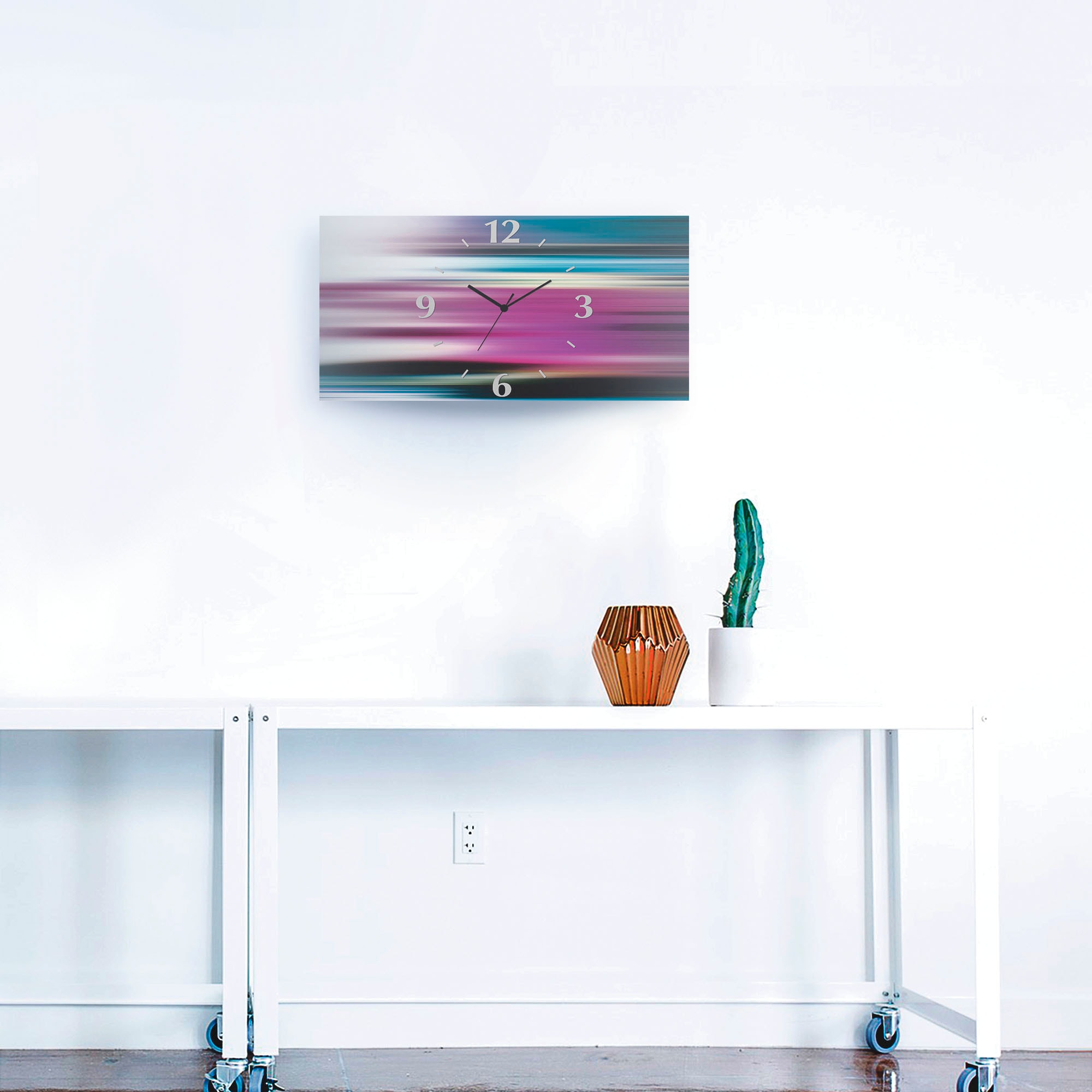 Artland Wanduhr »Verzerrte Figuren - Abstrakt« wahlweise mit Quarz- oder Funkuhrwerk, lautlos ohne Tickgeräusche