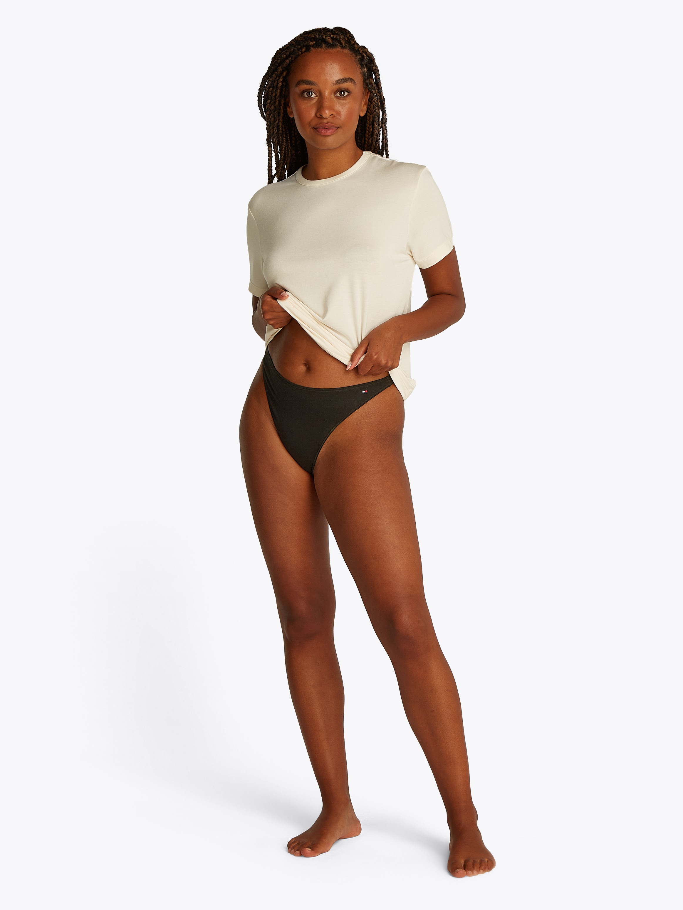 Tommy Hilfiger Underwear Tanga »3 PACK DIPPED THONG«, (Packung, 3 St., 3er), mit Logo