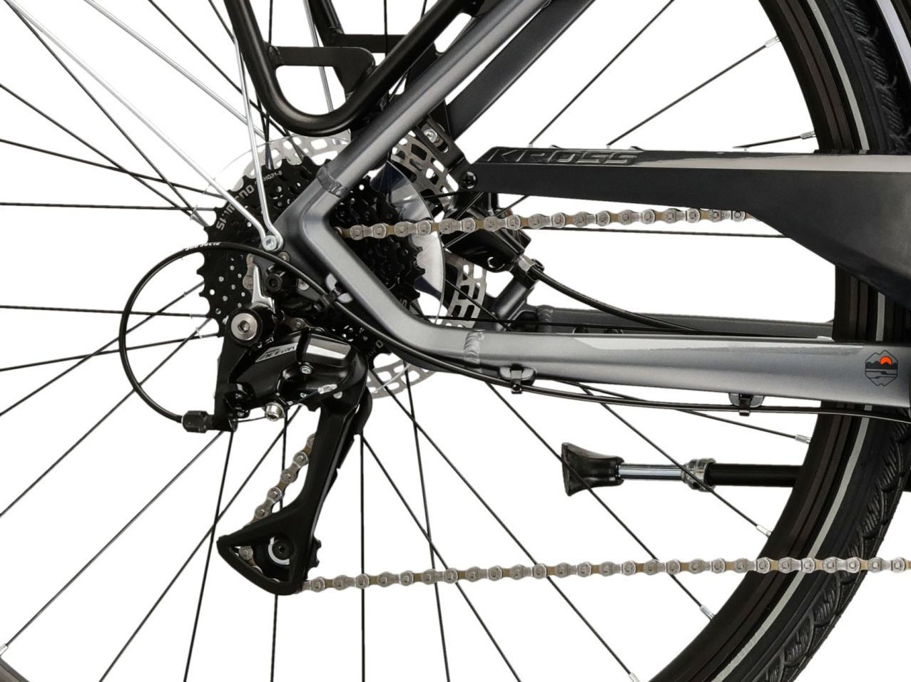 Kross Trekkingrad »Trans 4.0 grau 24 Gänge« 24 Gang Shimano ACERA M3020 Schaltwerk Kettenschaltung