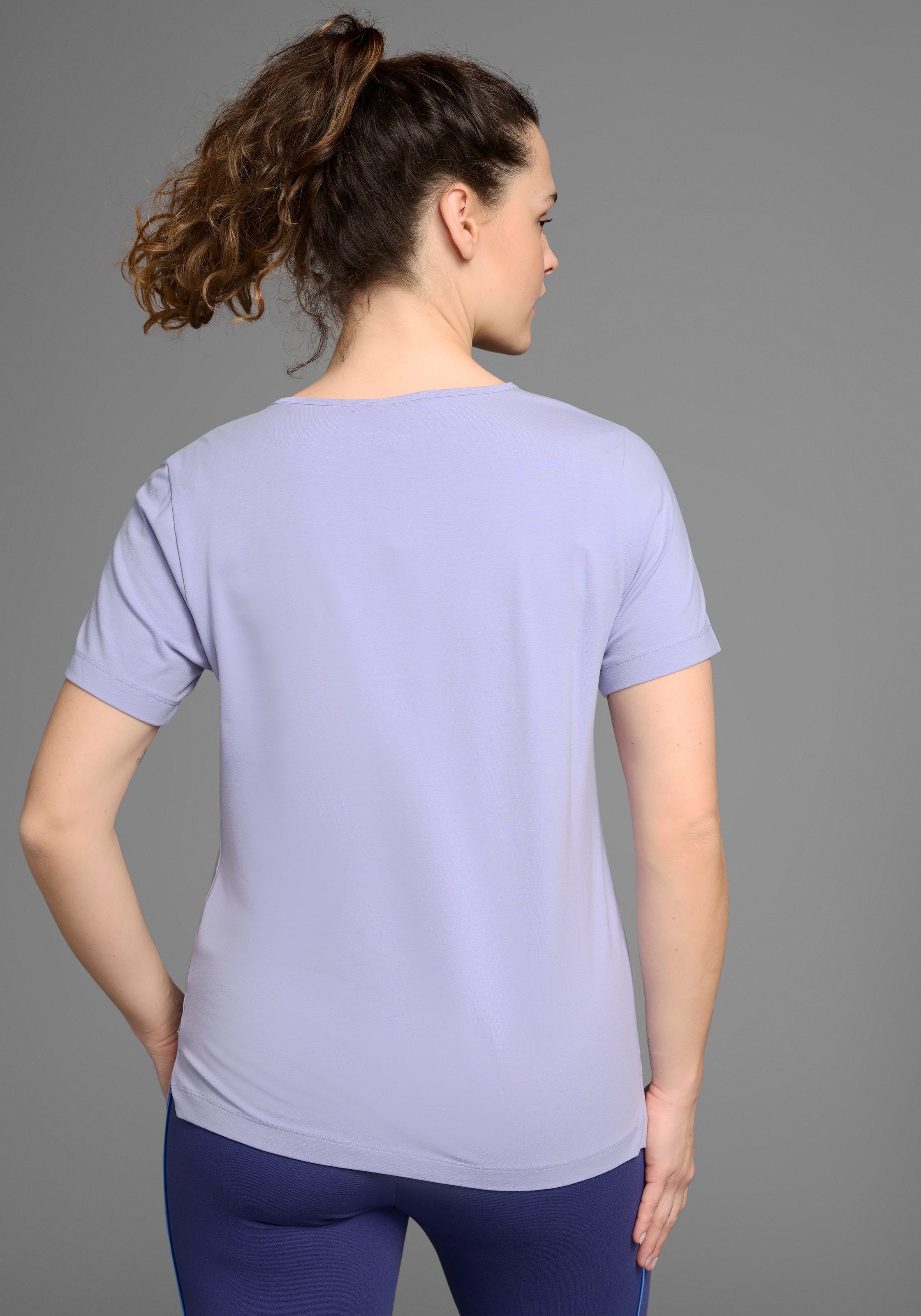 KangaROOS T-Shirt, Kurzarm, figurumspielend, unifarben, Rundhalsausschnitt, casual
