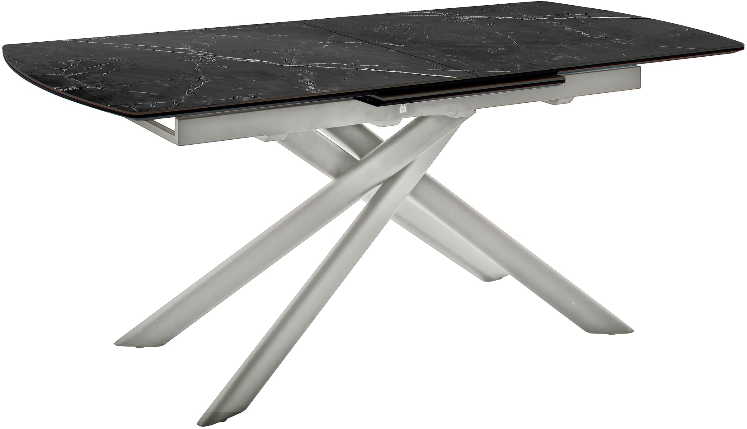 MCA furniture Esstisch »VANINO Auszugtisch 180-230 cm marmoriert«, (1 St.), Keramik,Edelstahl,Synchronauszug,ausziehbar,8-10 Personen