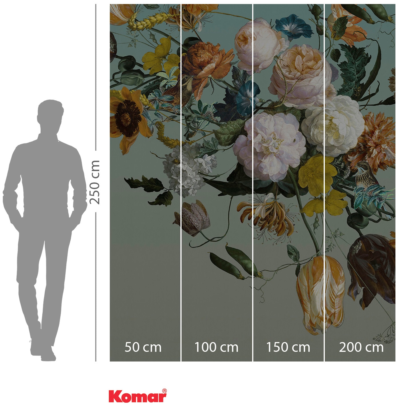Komar Vliestapete »Digitaldruck Vlies - Cultivé - Größe 200 x 250 cm«, bedruckt, Wohnzimmer, Schlafzimmer
