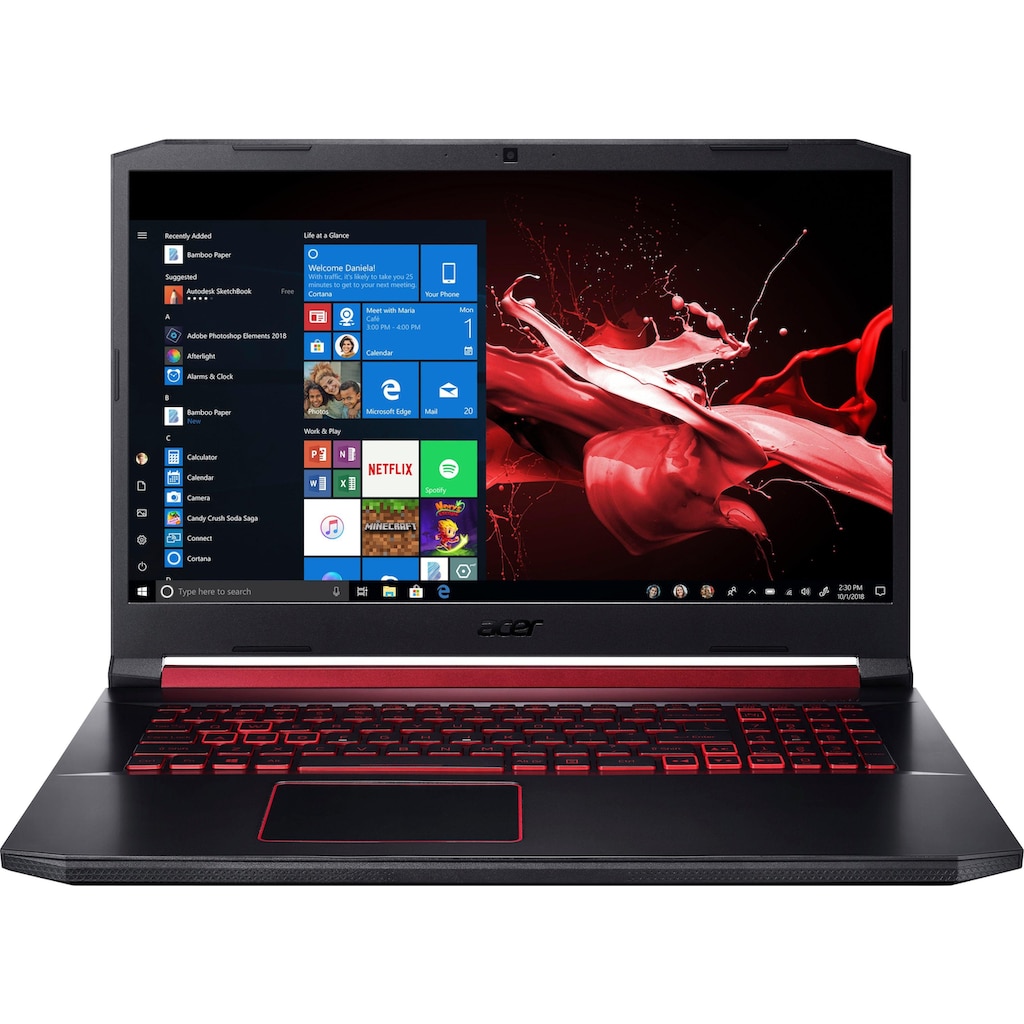 Acer Notebook »Nitro 5 AN517-51-532F«, 43,94 cm, / 17,3 Zoll, Intel, Core i5, GeForce GTX 1650, 512 GB SSD