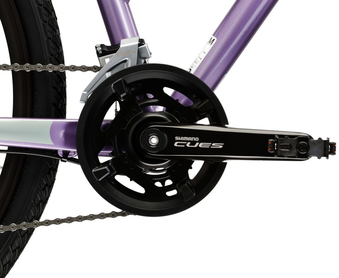 Kross Crossrad »Crossrad Damen 28" Evado 5.0 lila 18 Gänge« 18 Gang Shimano CUES U3020 Schaltwerk Kettenschaltung