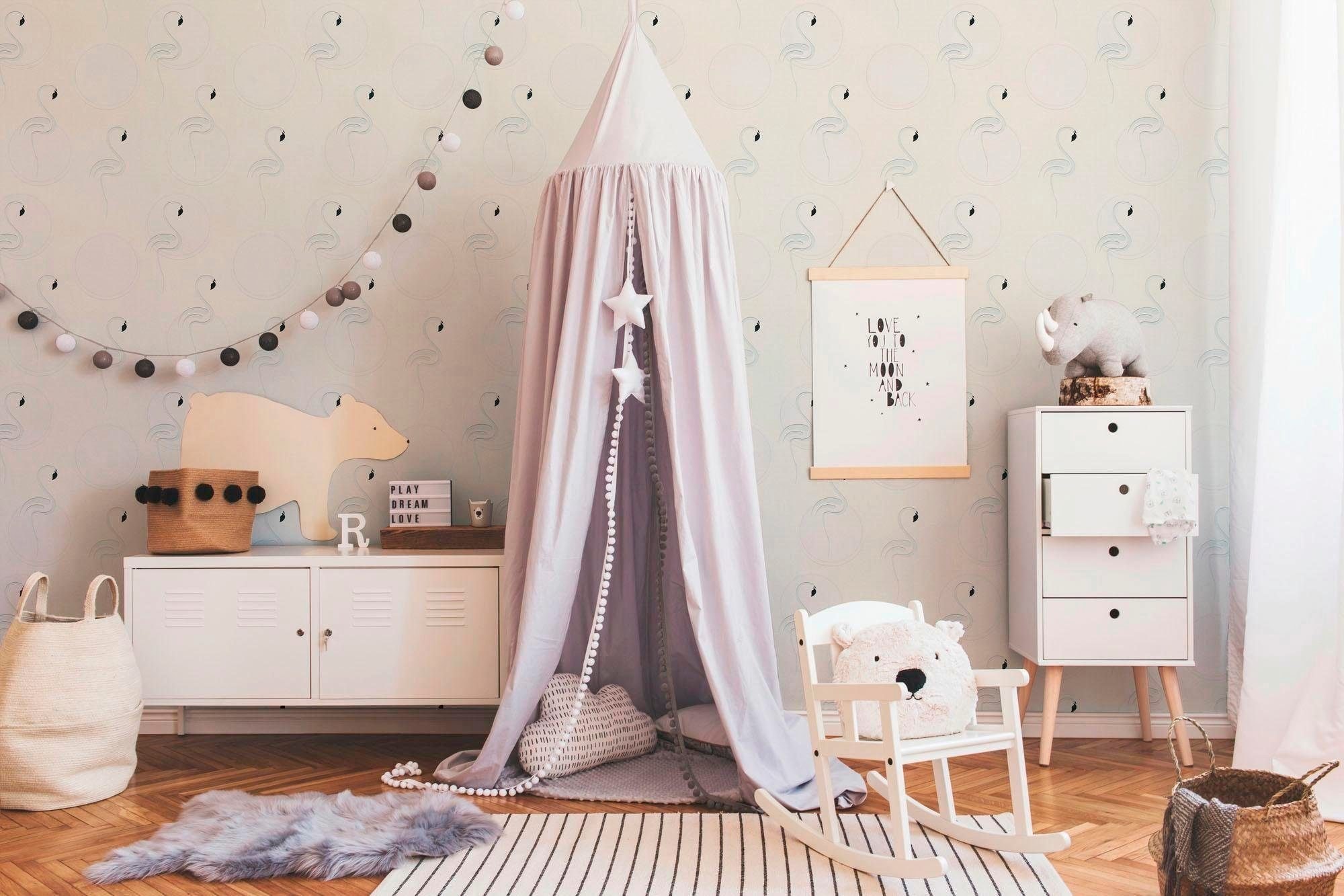 living walls Vliestapete »Boys & Girls«, Strukturmuster-gemustert-Motiv, Tiertapete Modern Tapeten Wohnzimmer Schlafzimmer Küche Design Optik