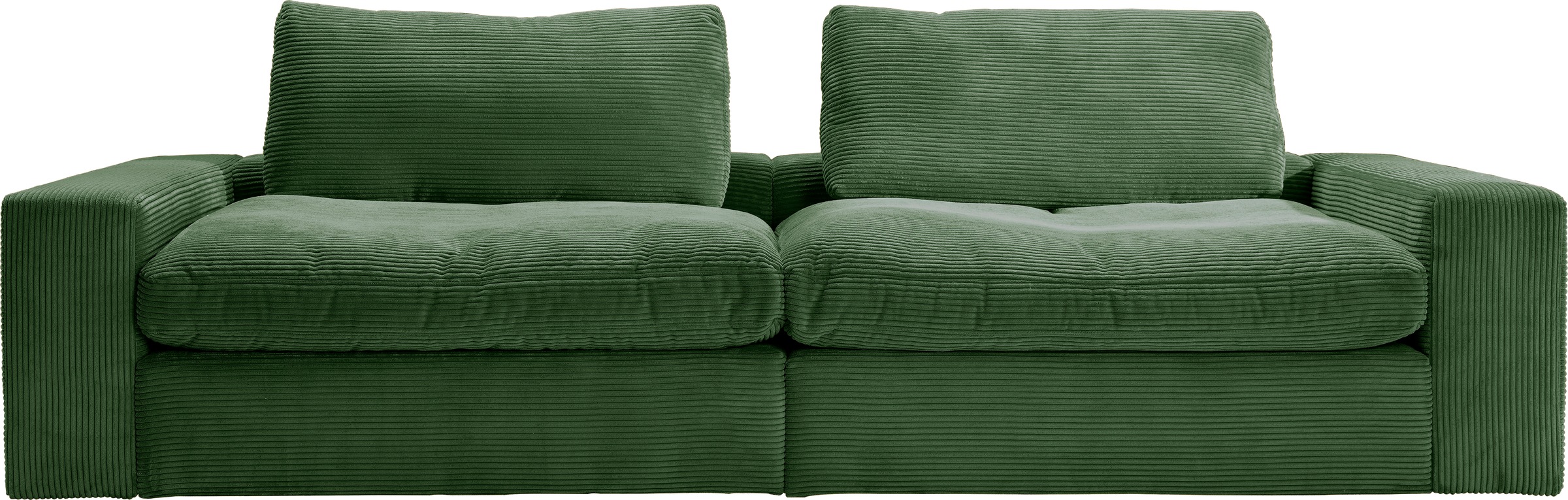 alina Big-Sofa »Sandy«, 266 cm breit und 123 cm tief, in modernem Cordstoff günstig online kaufen