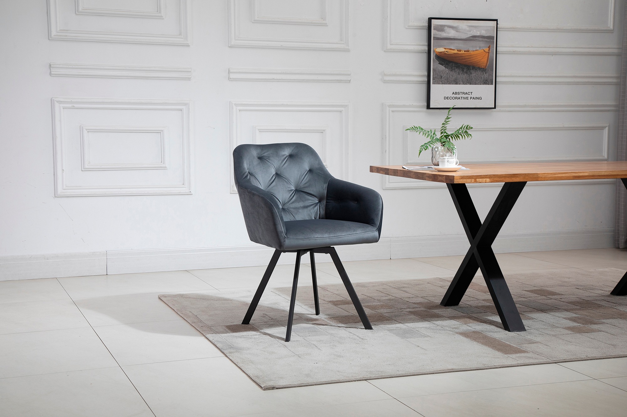 SalesFever Esszimmerstuhl »Toronto Stuhl - Stilvoller Armlehnstuhl mit Step günstig online kaufen