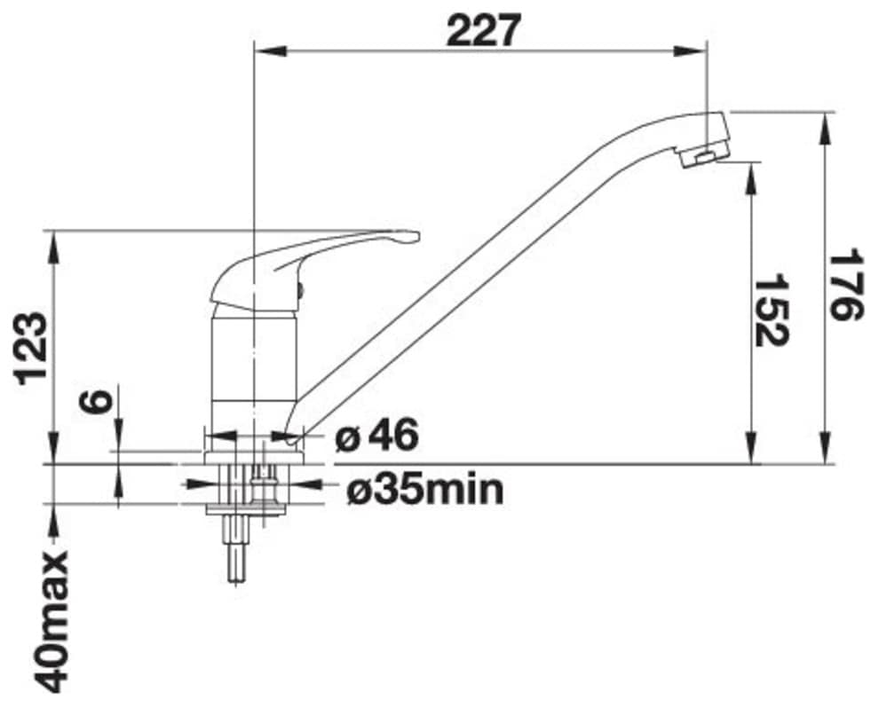 Blanco Küchenarmatur »DARAS« mit leichtgängiger Keramikkartusche