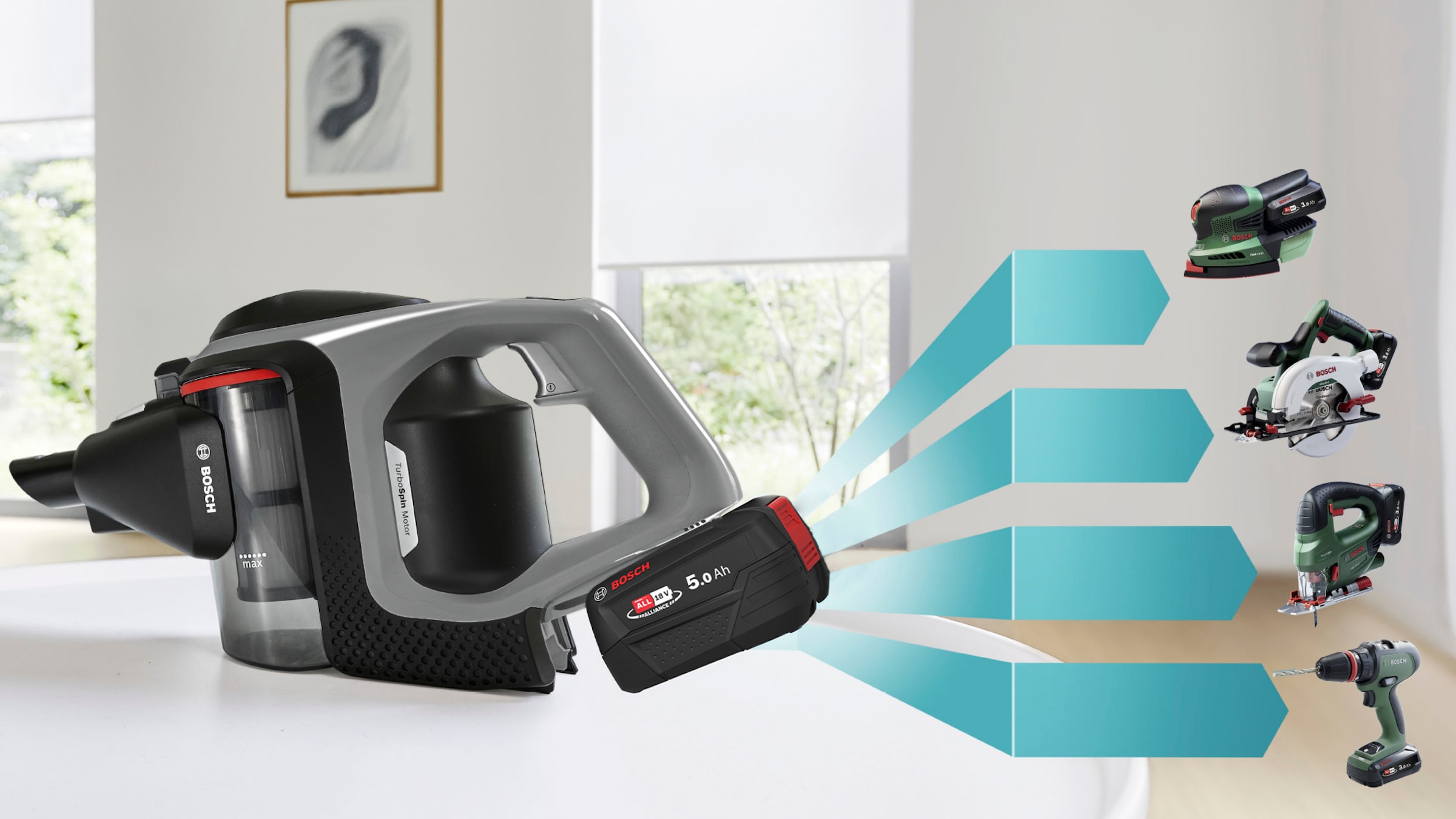 BOSCH Akku-Stielstaubsauger »Unlimited 8 Gen2 BSS825MULT, HEPA-Filtersystem, 10 Jahre Motorgarantie«, 5 Ah Akku, lange Laufzeit, Schnellladegerät, Hartboden-Softdüse, grau