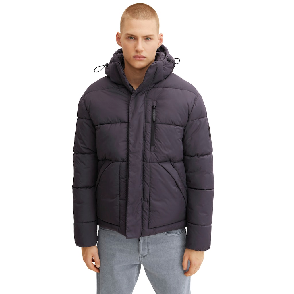 TOM TAILOR Denim Outdoorjacke, mit Kapuze