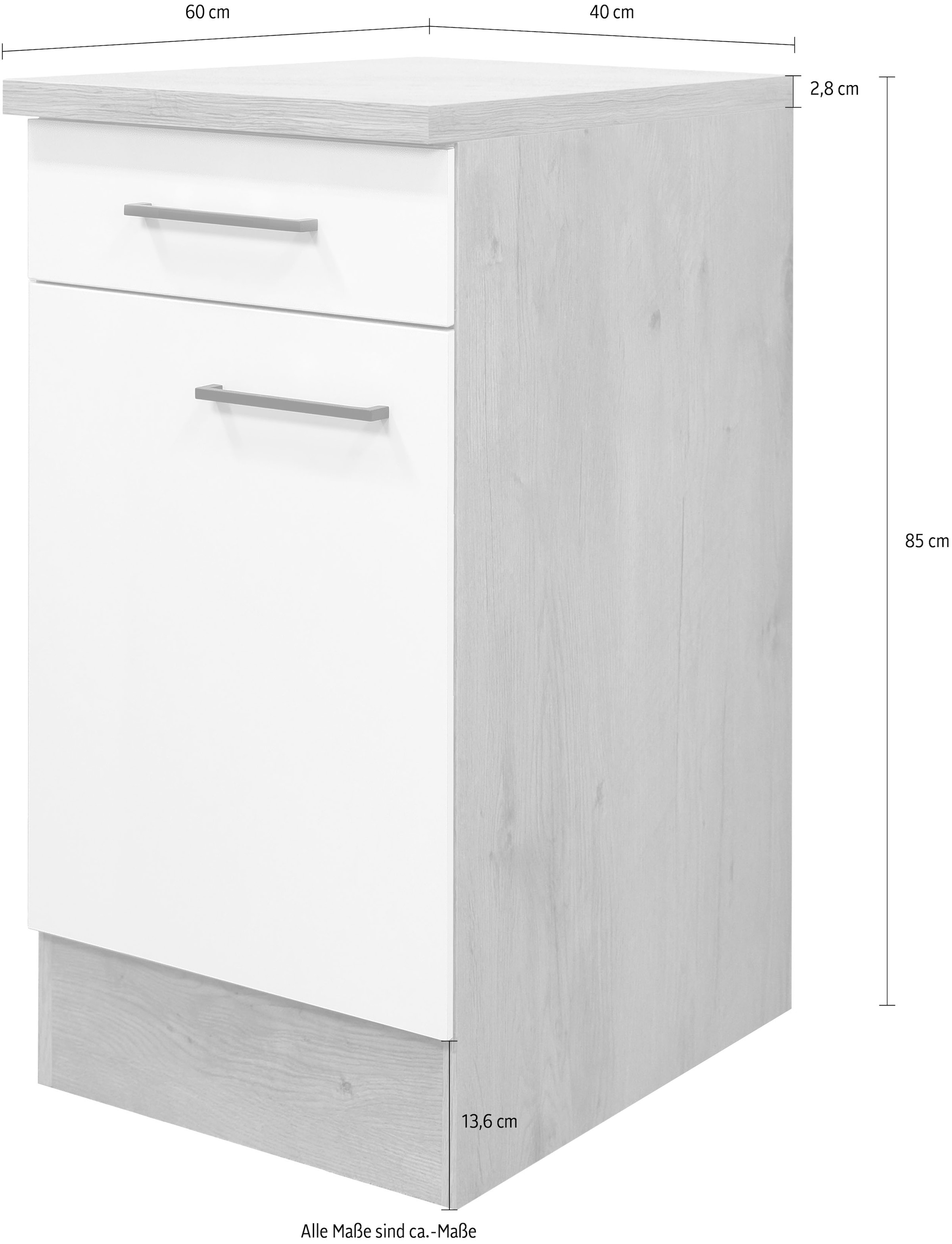 Flex-Well Unterschrank »Morena«, (B x H x T) 40 x 85 x 60 cm