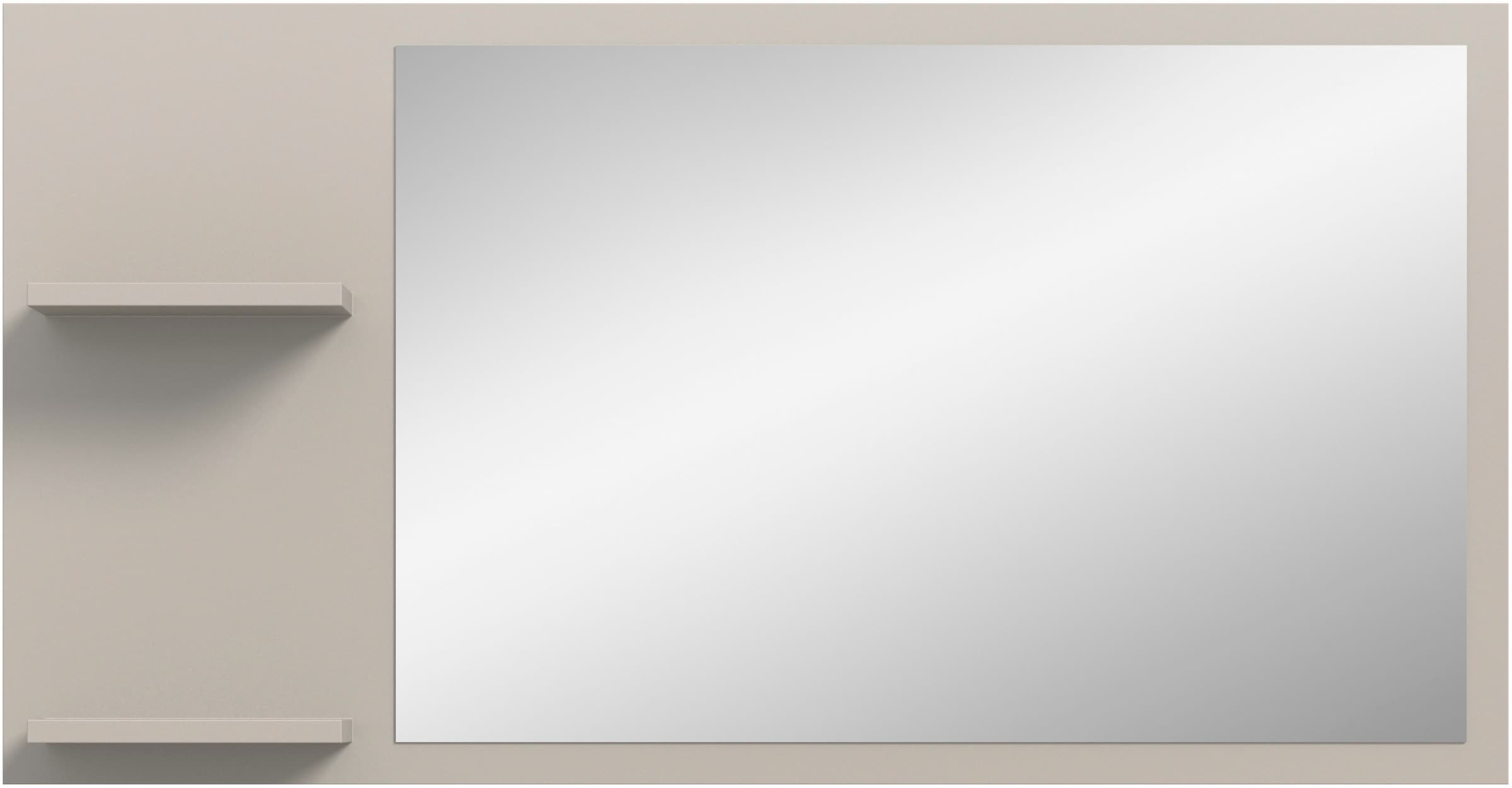 INOSIGN Spiegel »TATIO, 106x55x16 cm, 2 Ablageböden, große Spiegelfläche« G günstig online kaufen