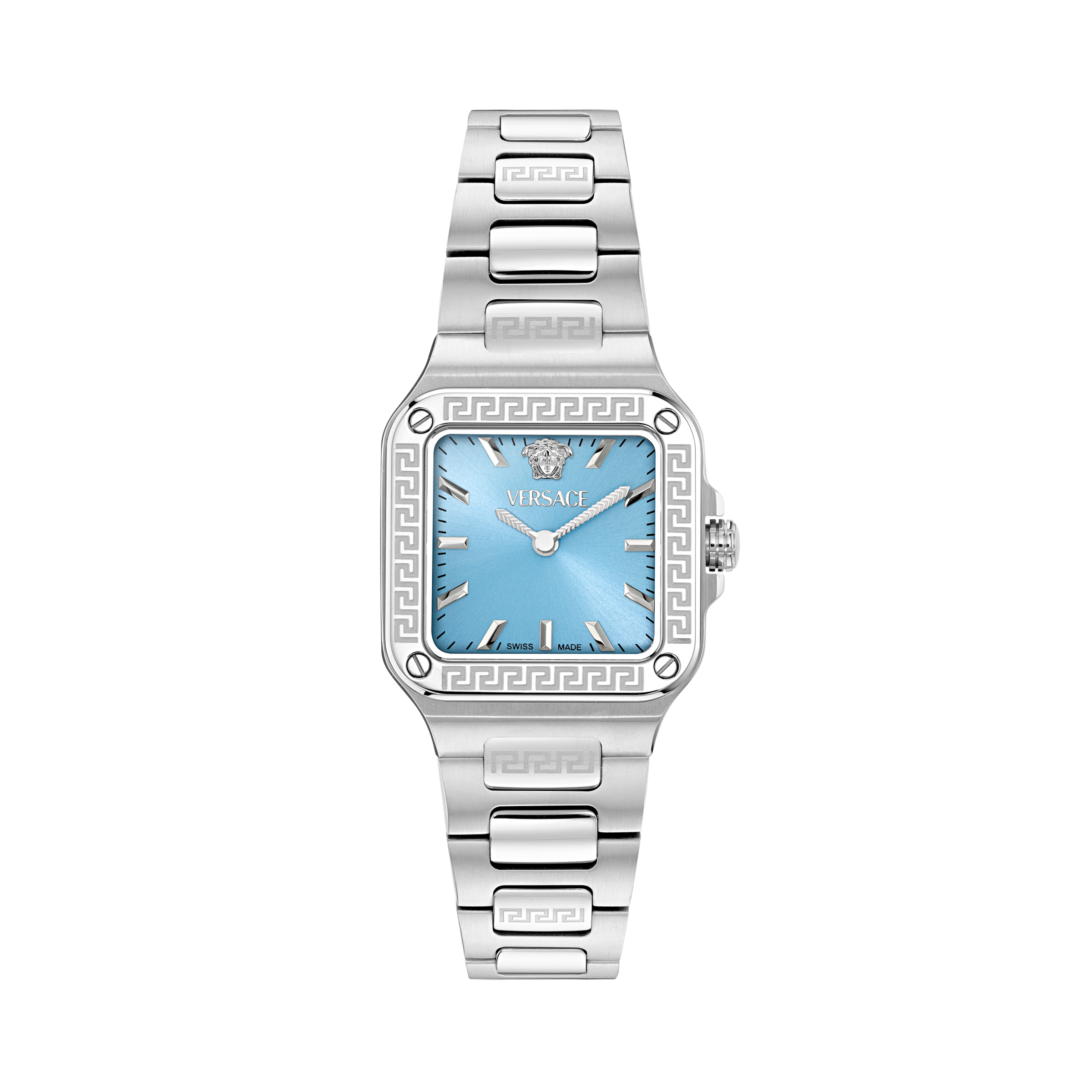 Versace Quarzuhr »GRECA EDGE« Armbanduhr, Damenuhr, Swiss Made, analog
