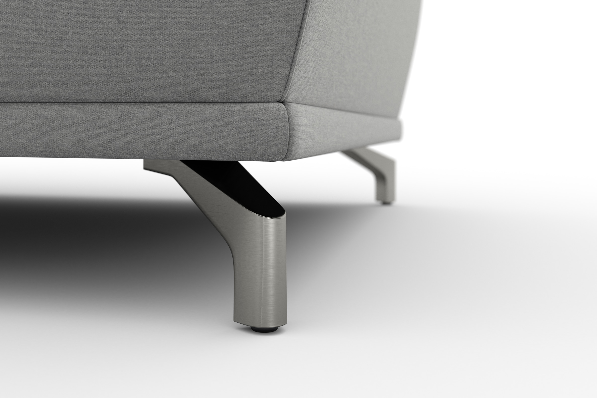 sit&more Ecksofa »Cabrio L-Form, mit Sitztiefenverstellung, Arm- und Kopfteilverstellung«, 2 Nierenkissen, Federkern, optional Bettfunktion und Stauraum