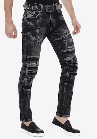 Cipo & Baxx Slim-fit-Jeans, im Used-Destroyed-Look in Straight Fit kaufen