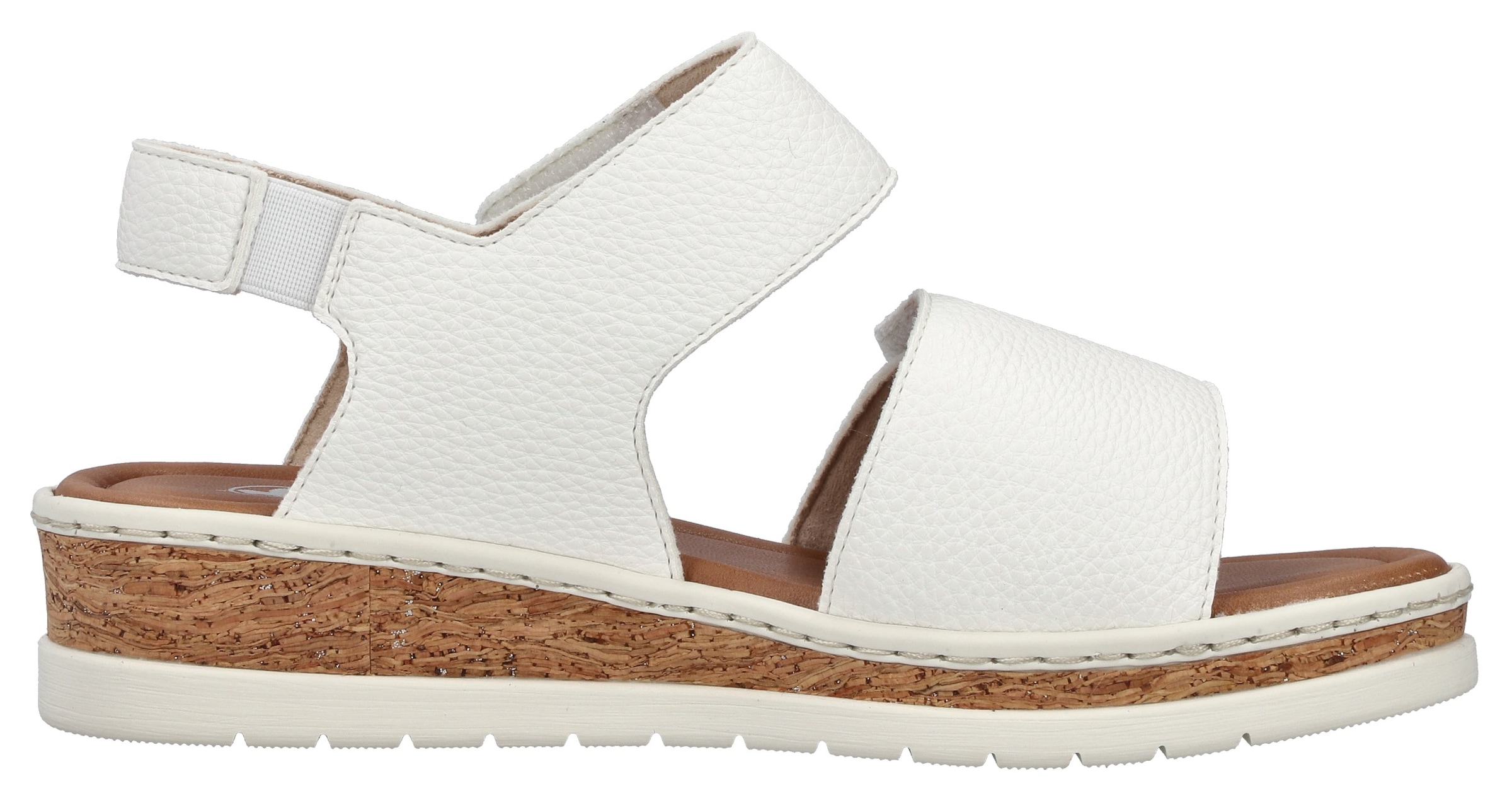 Rieker Keilsandalette  Sommerschuh, Keilsandalette, Plateausandale mit Klett