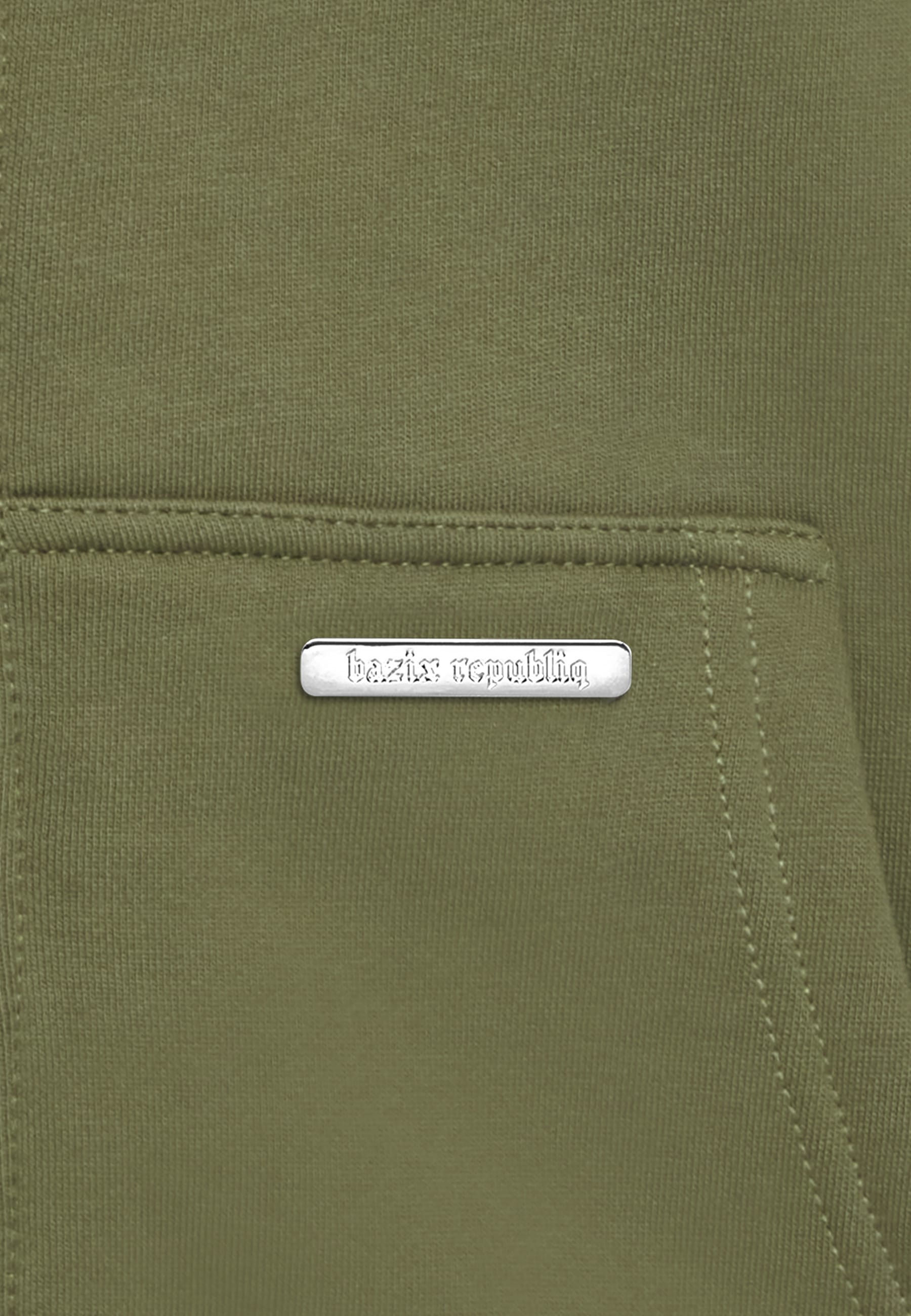 Dropsize Kapuzenpullover »Dropsize Herren Bazix Republiq Super Heavy Rib Zipper« 1 tlg.