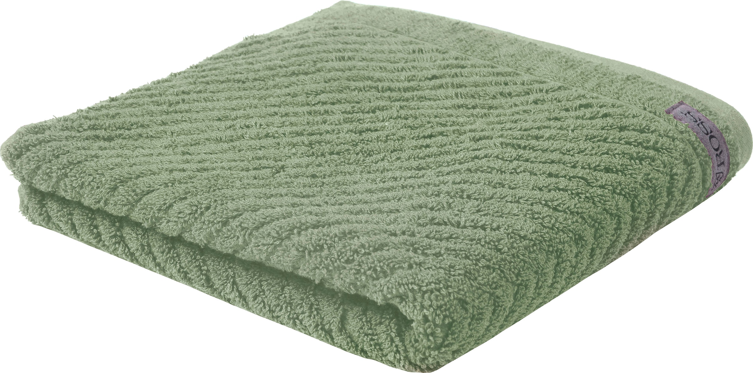 ROSS Duschtuch »Smart« Uni-Rippe mit Velourslabel günstig online kaufen