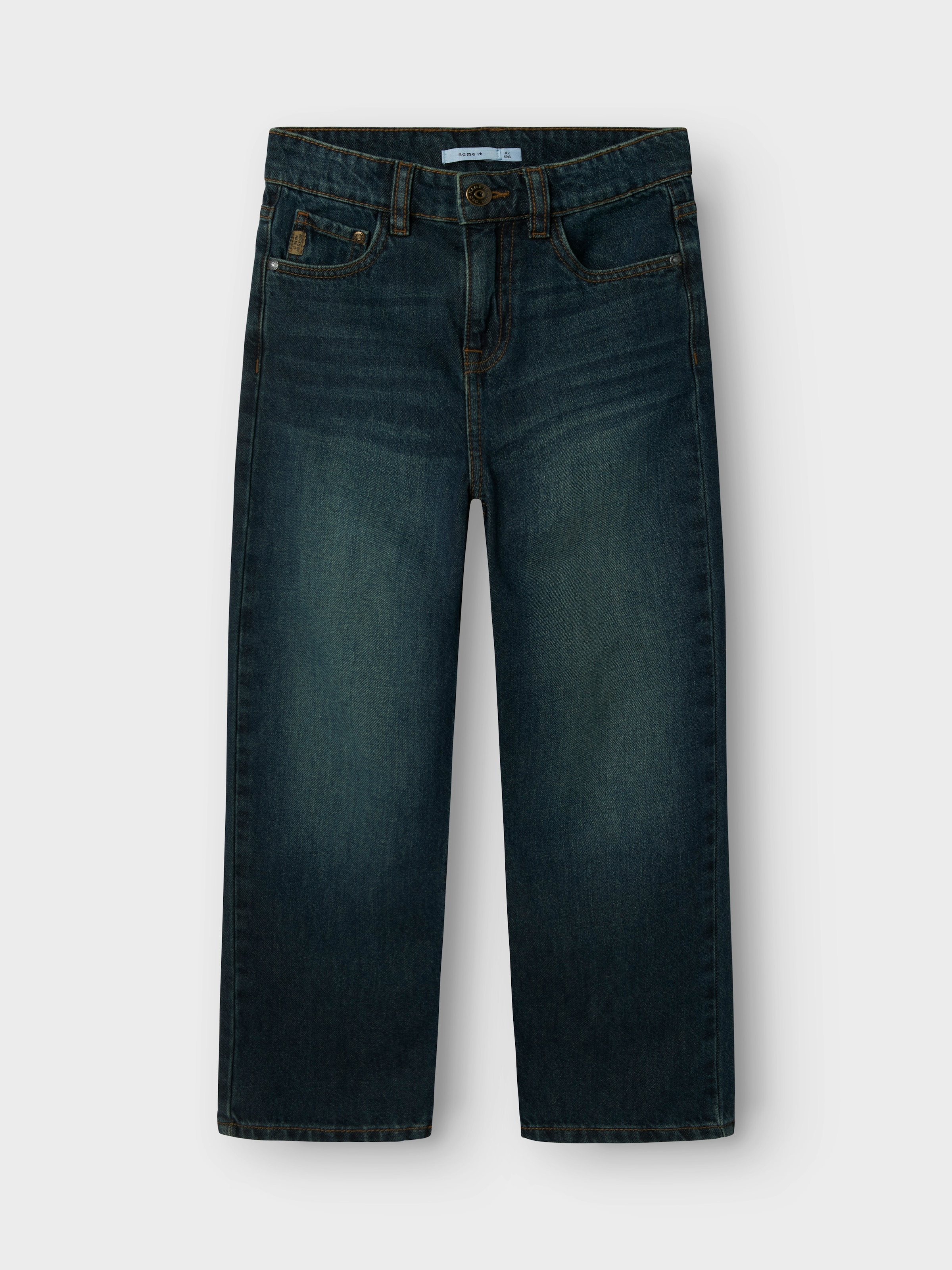Name It Straight-Jeans »NKMRYAN – Jeans mit geradem Bein, strapazierfähig« unifarben, casual, straight fit, Denim/Jeans