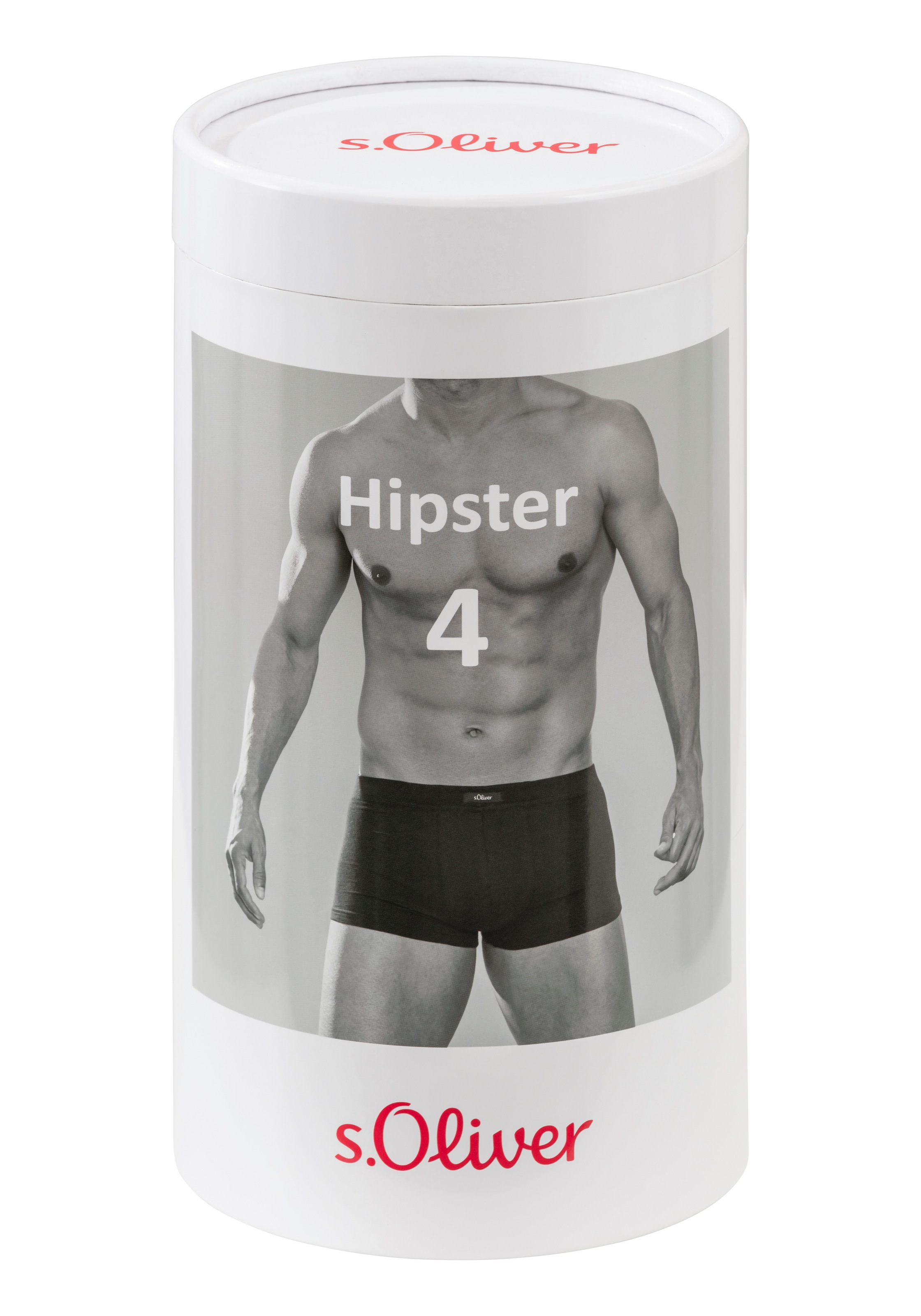 s.Oliver Hipster, (Packung, 4 St.), mit kleinem Markenlabel vorn
