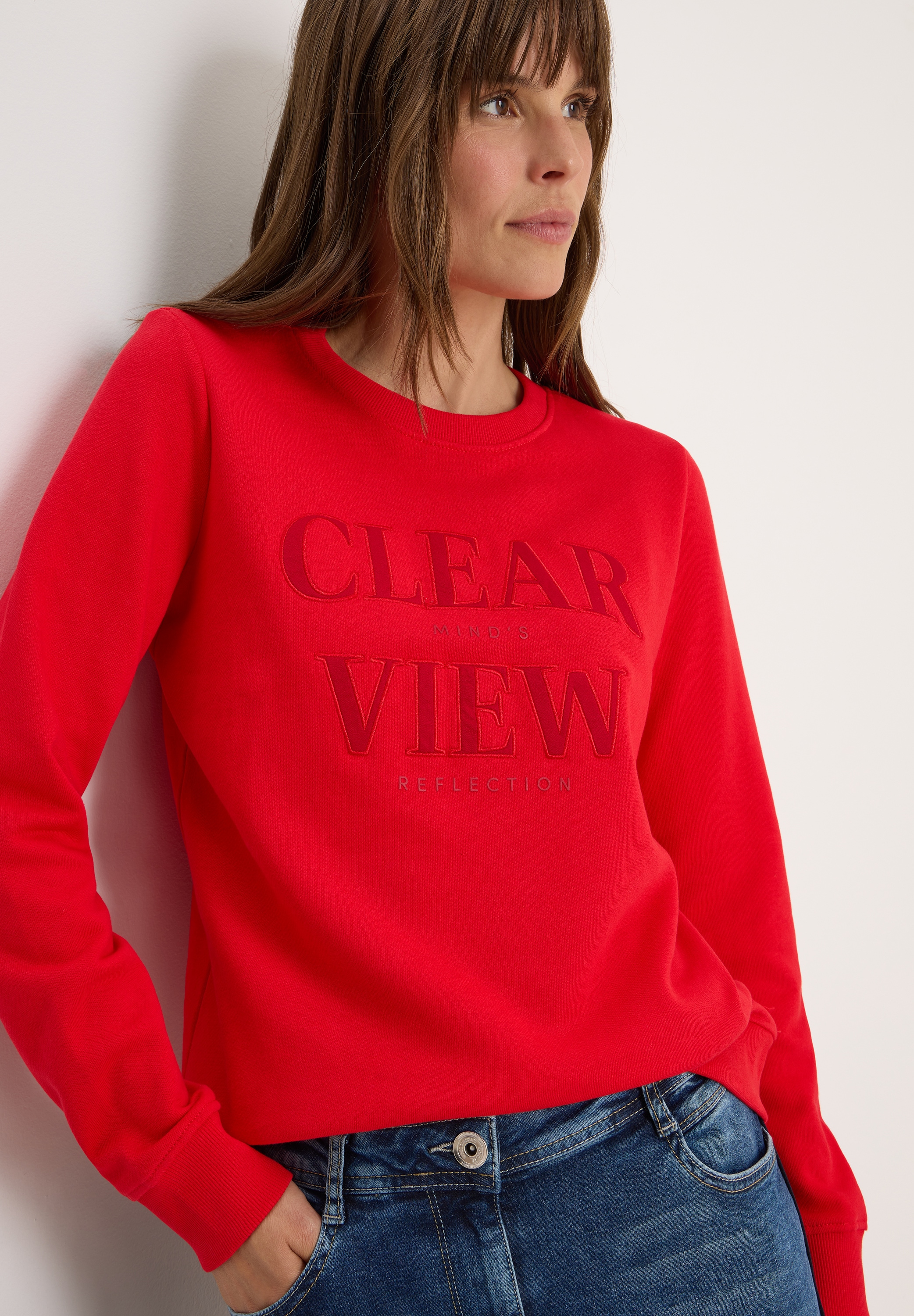 Cecil Sweatshirt , mit Wording Artwork
