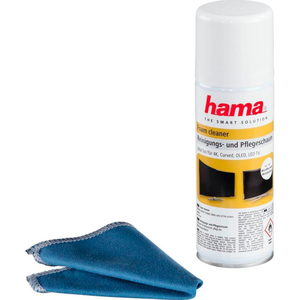 Hama Reinigungs-Set »Hama Reinigungs- und Pflegeschaum, 200 ml, inklusive Tuch«
